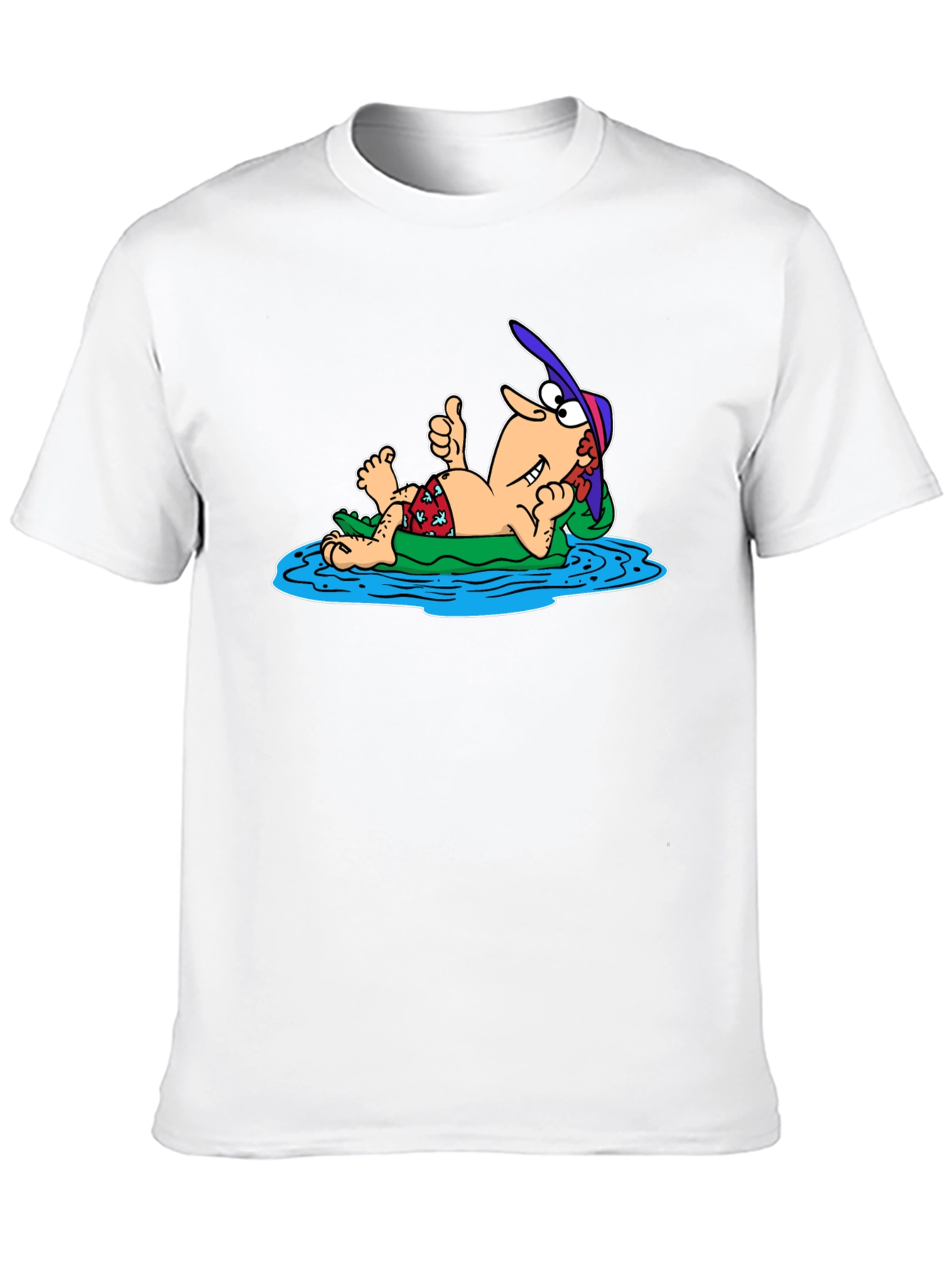 Black Relaxing Man Cartoon T-Shirt view 10