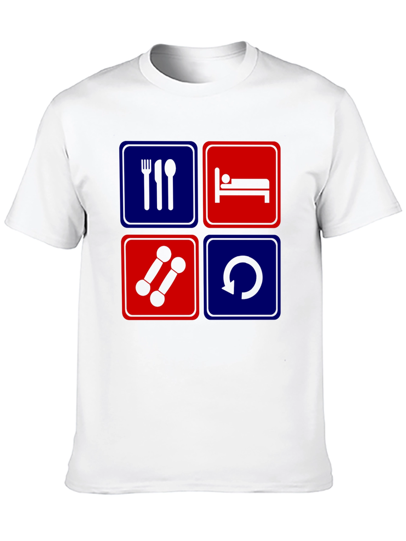 Black Eat Sleep Gym Repeat T-Shirt view 10