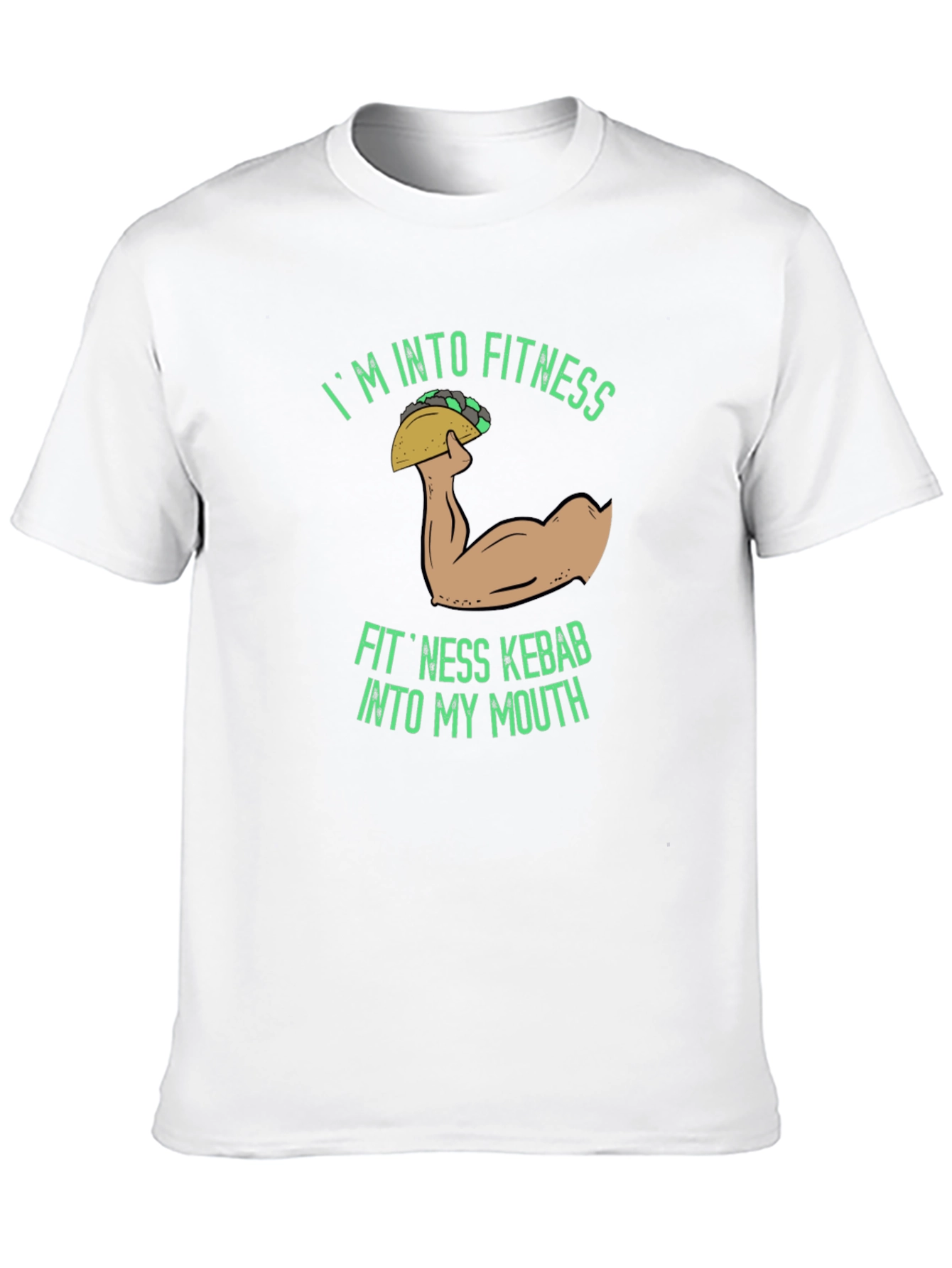 Black Fitness Kebab T-Shirt - Funny Gym Workout Tee view 10