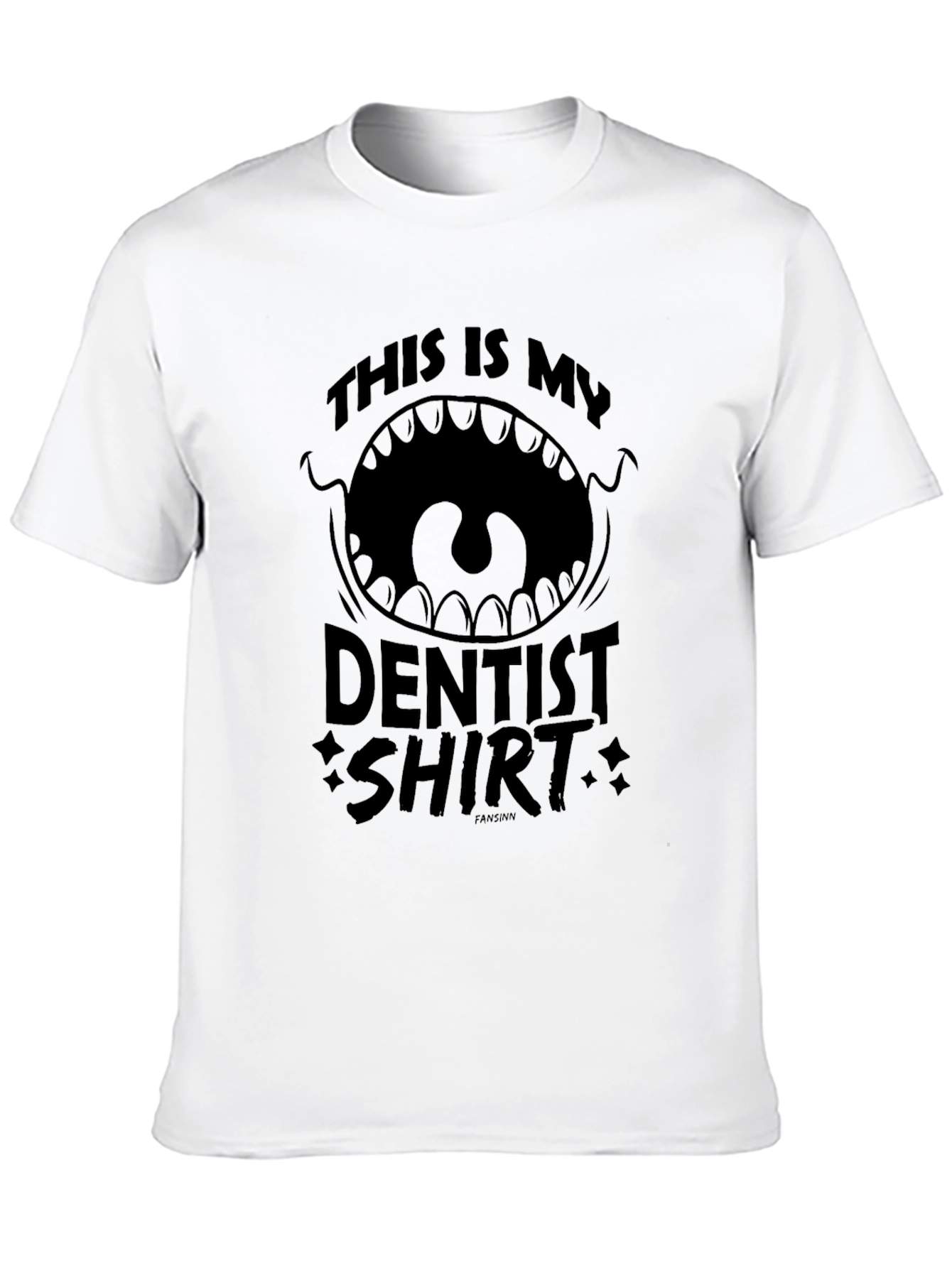 Black This is My Dentist Shirt - Funny Graphic Tee view 10