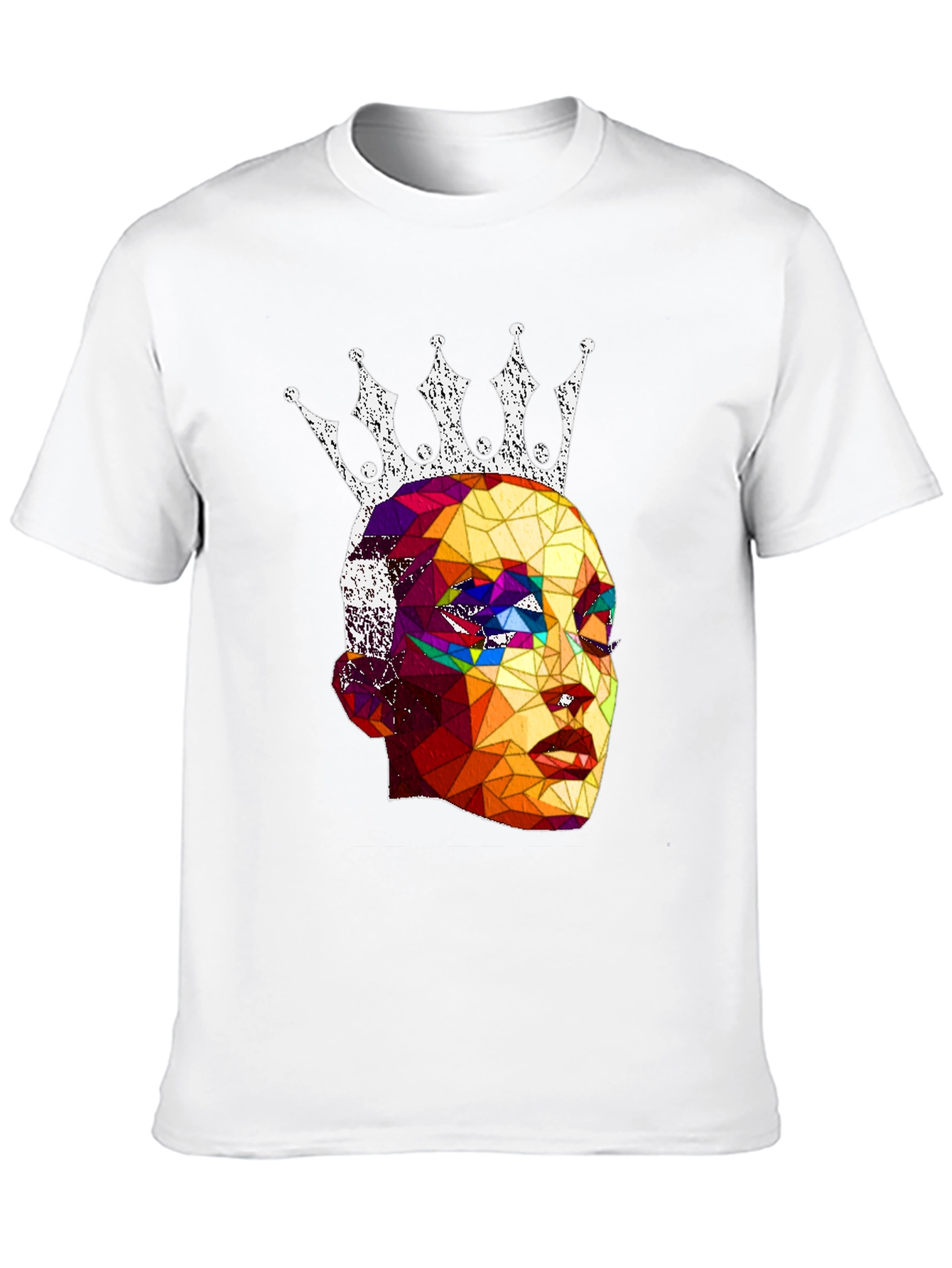 Black Geometric Queen Graphic T-Shirt - Stylish Unisex Tee view 10