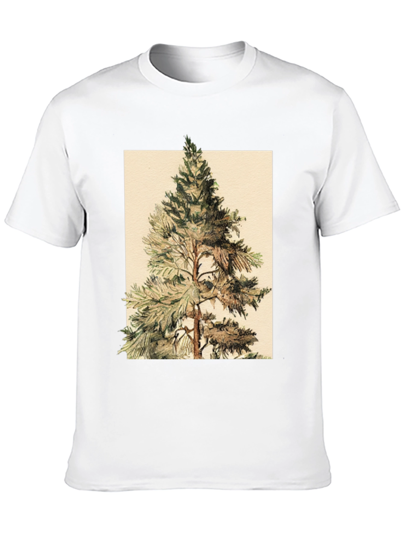 Black Pine Tree Graphic Tee - Nature Inspired Design view 10