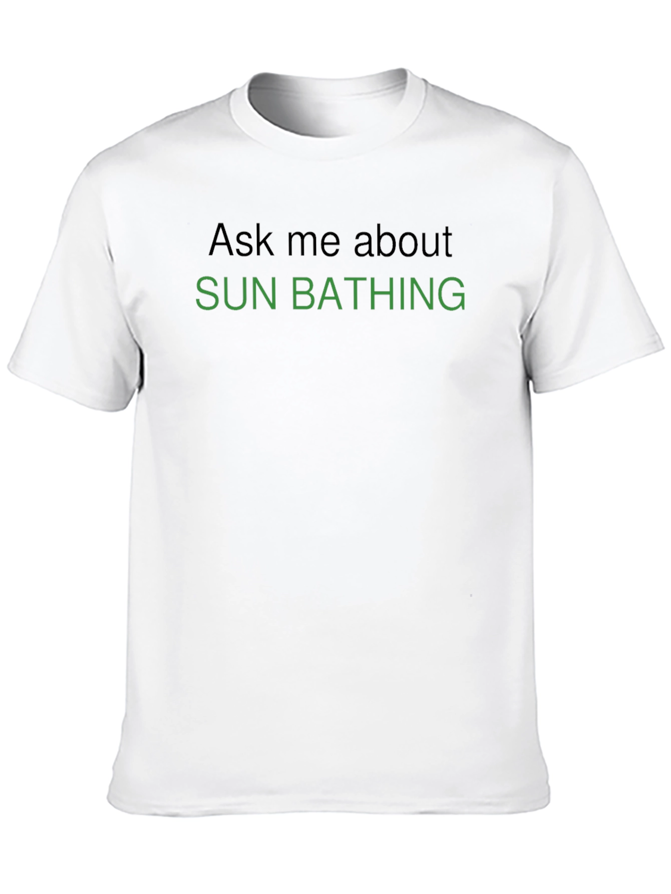 Black Sun Bathing T-Shirt - Ask Me About view 10