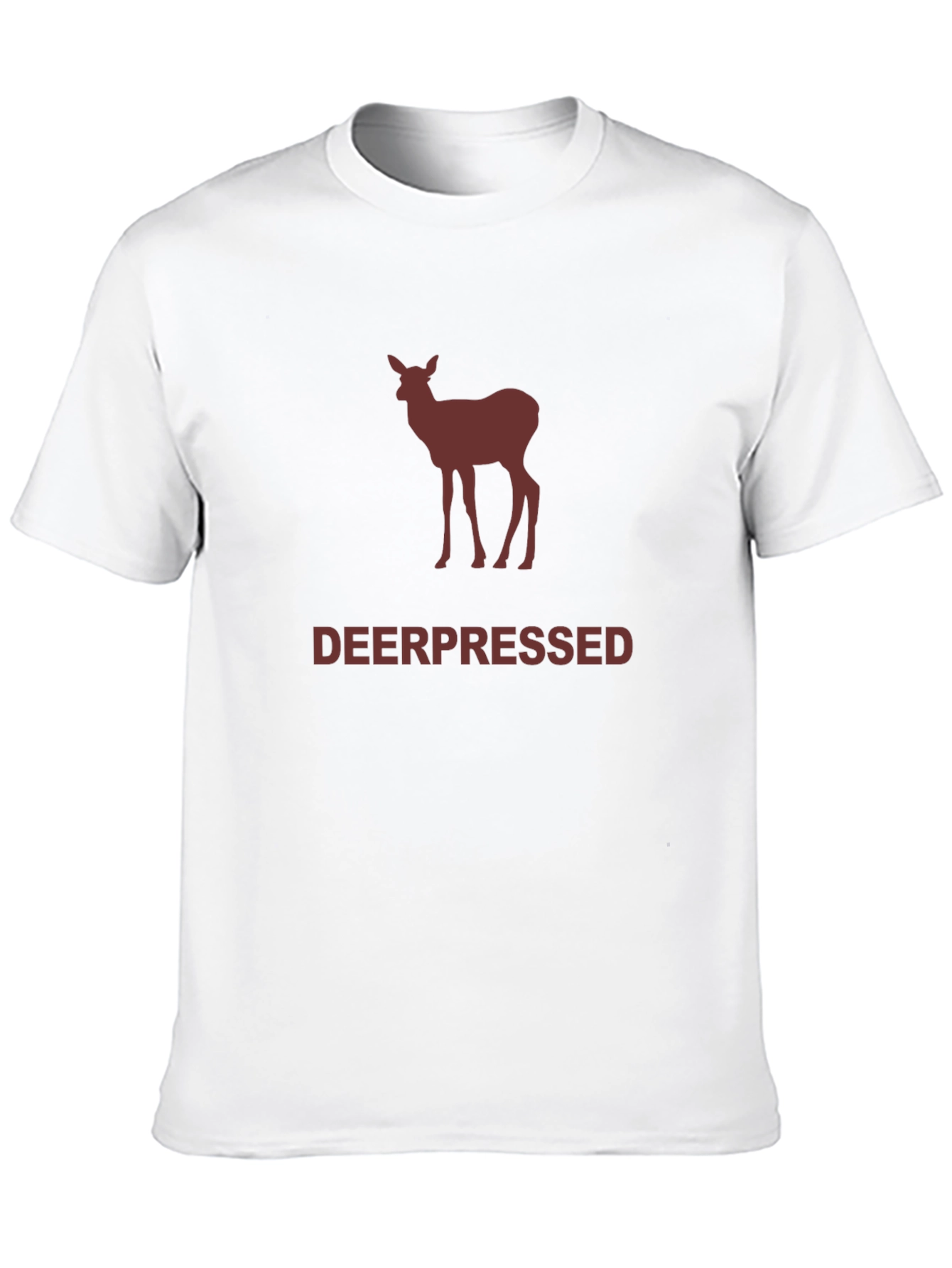 Black Deerpessed Men's Black Graphic T-Shirt view 10