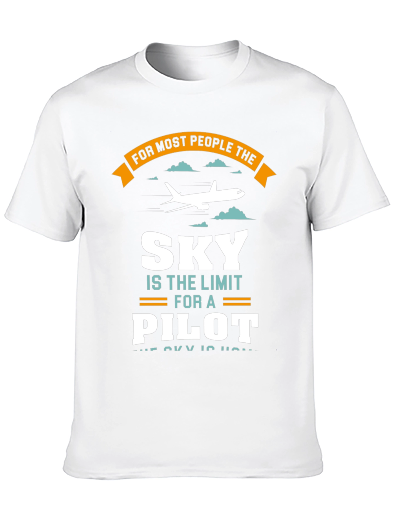 Black Pilot Sky Limit T-Shirt - Aviation Gift Tee view 10