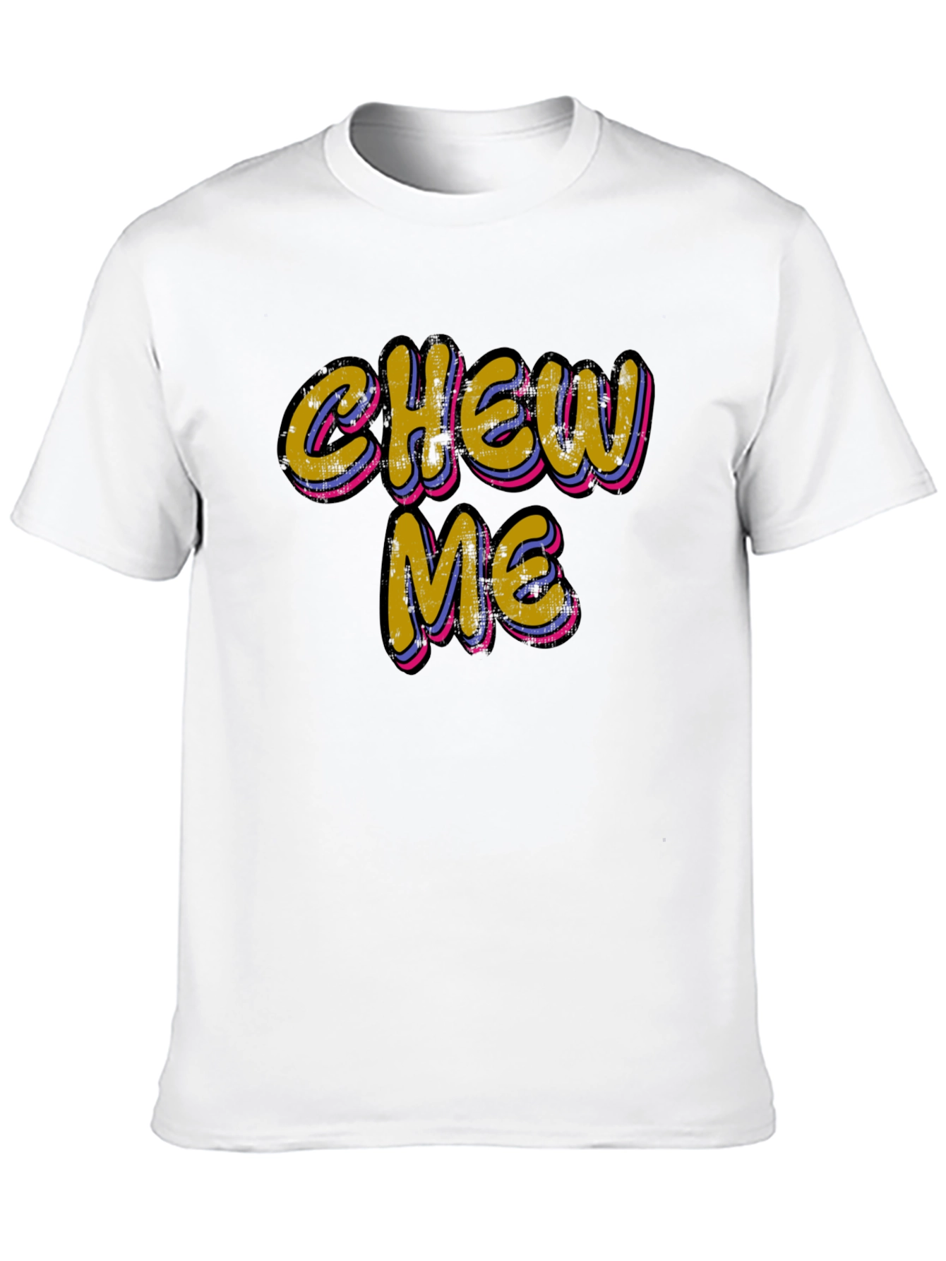 Black Chew Me Graphic Black T-Shirt view 10