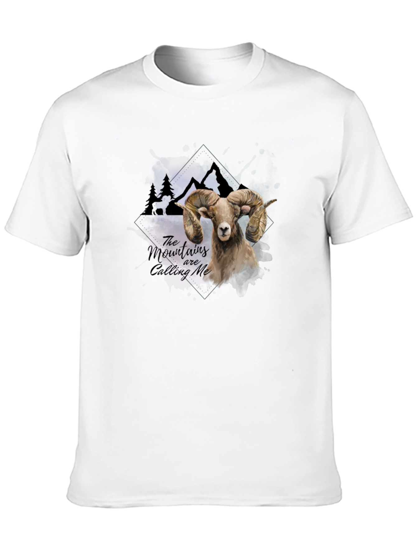 Black Mountains are Calling Me Ram Graphic Tee view 10