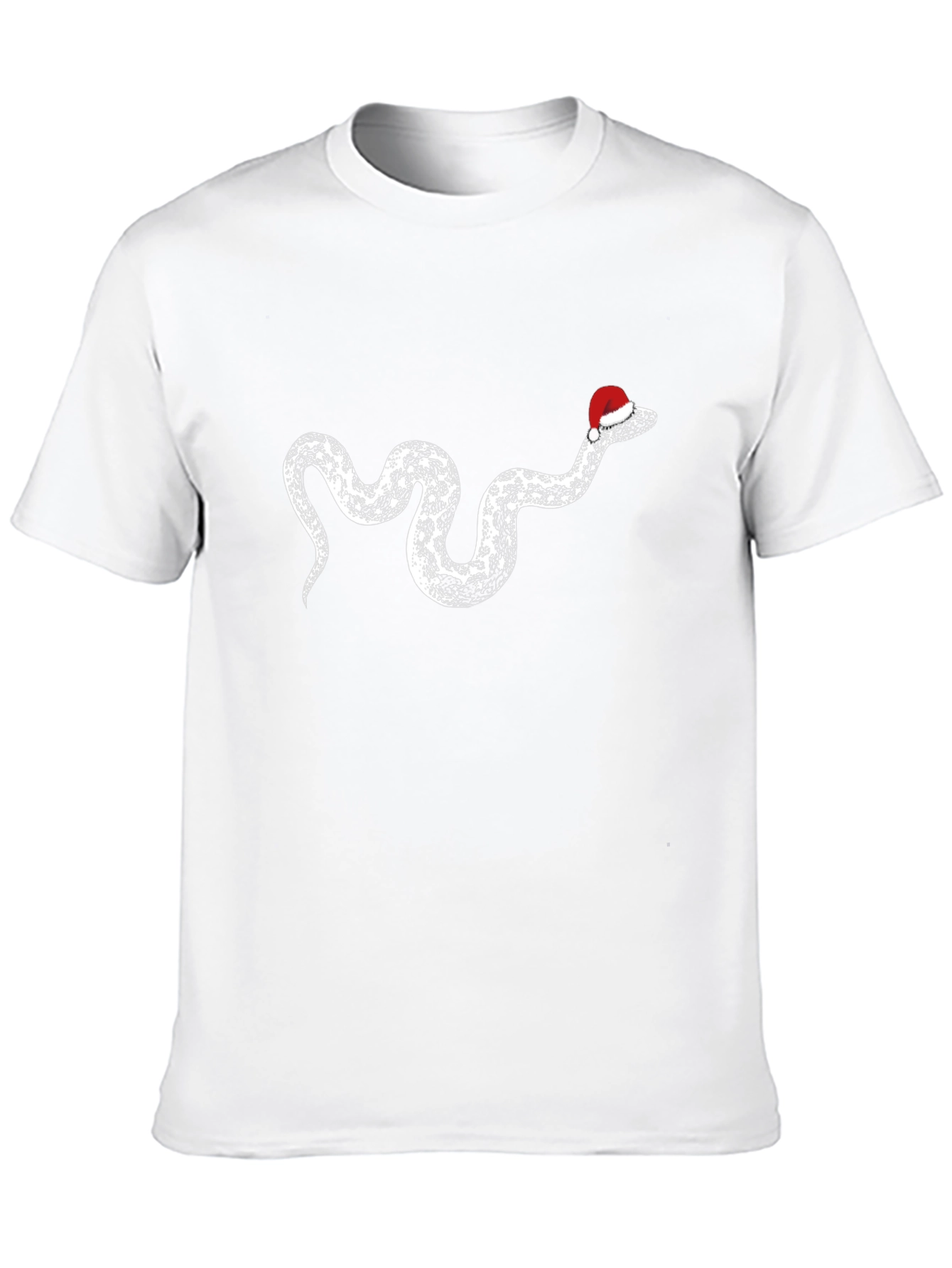 Black Festive Snake Tee - Holiday Humor Apparel view 10