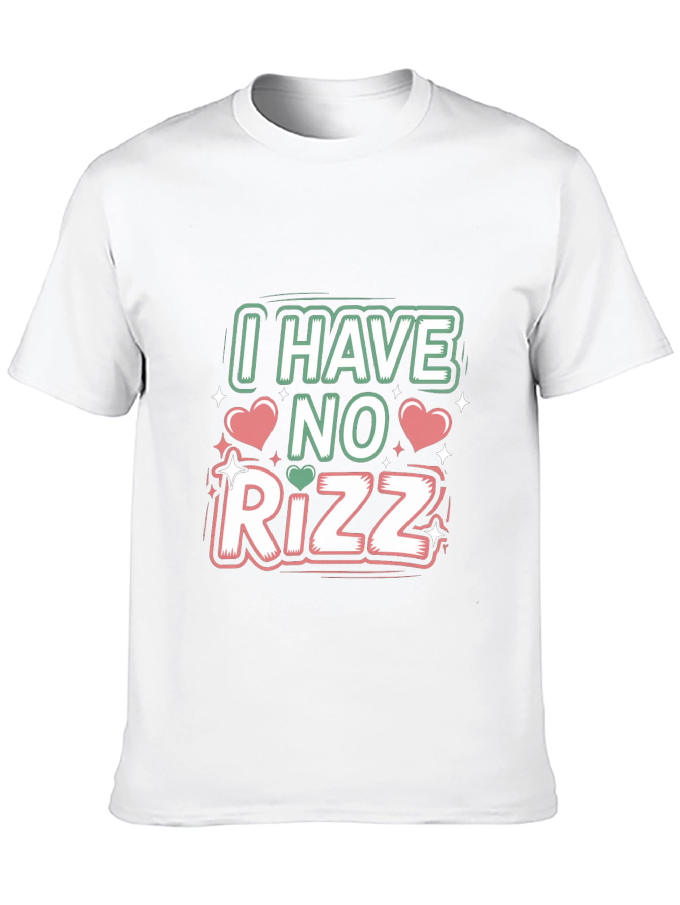 Black I Have No Rizz Graphic Tee - Funny Unisex T-Shirt view 10