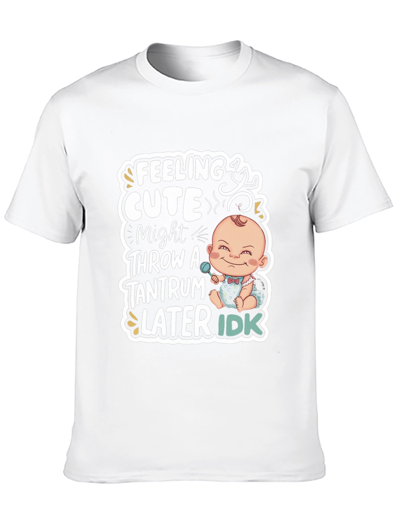 Black Feeling Cute Baby Tantrum T-Shirt view 10