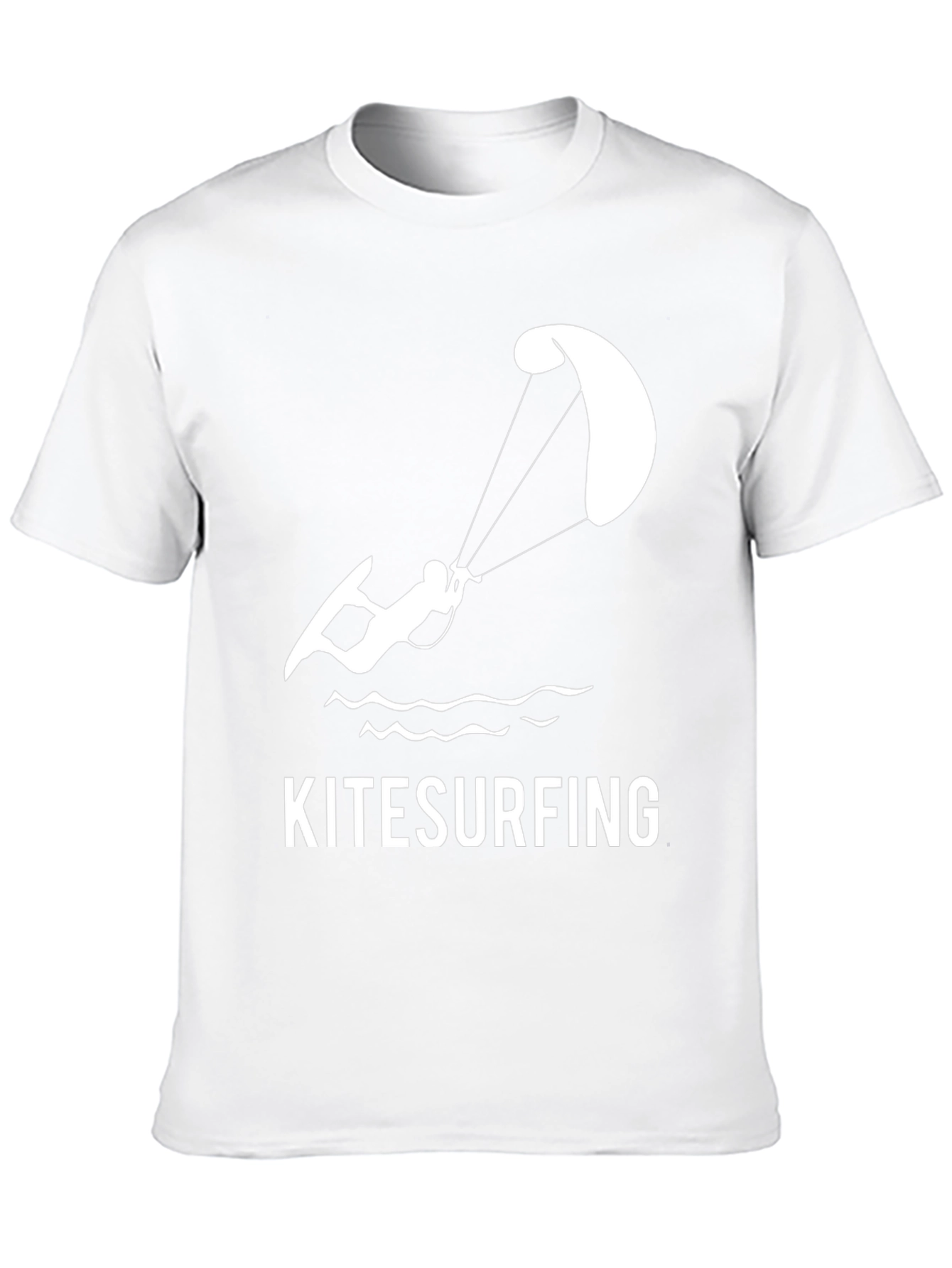 Black Kitesurfing Graphic Tee - Stylish Water Sports Apparel view 10