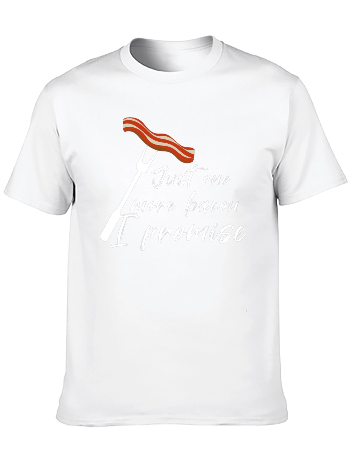 Black Funny Bacon Promise T-Shirt view 10