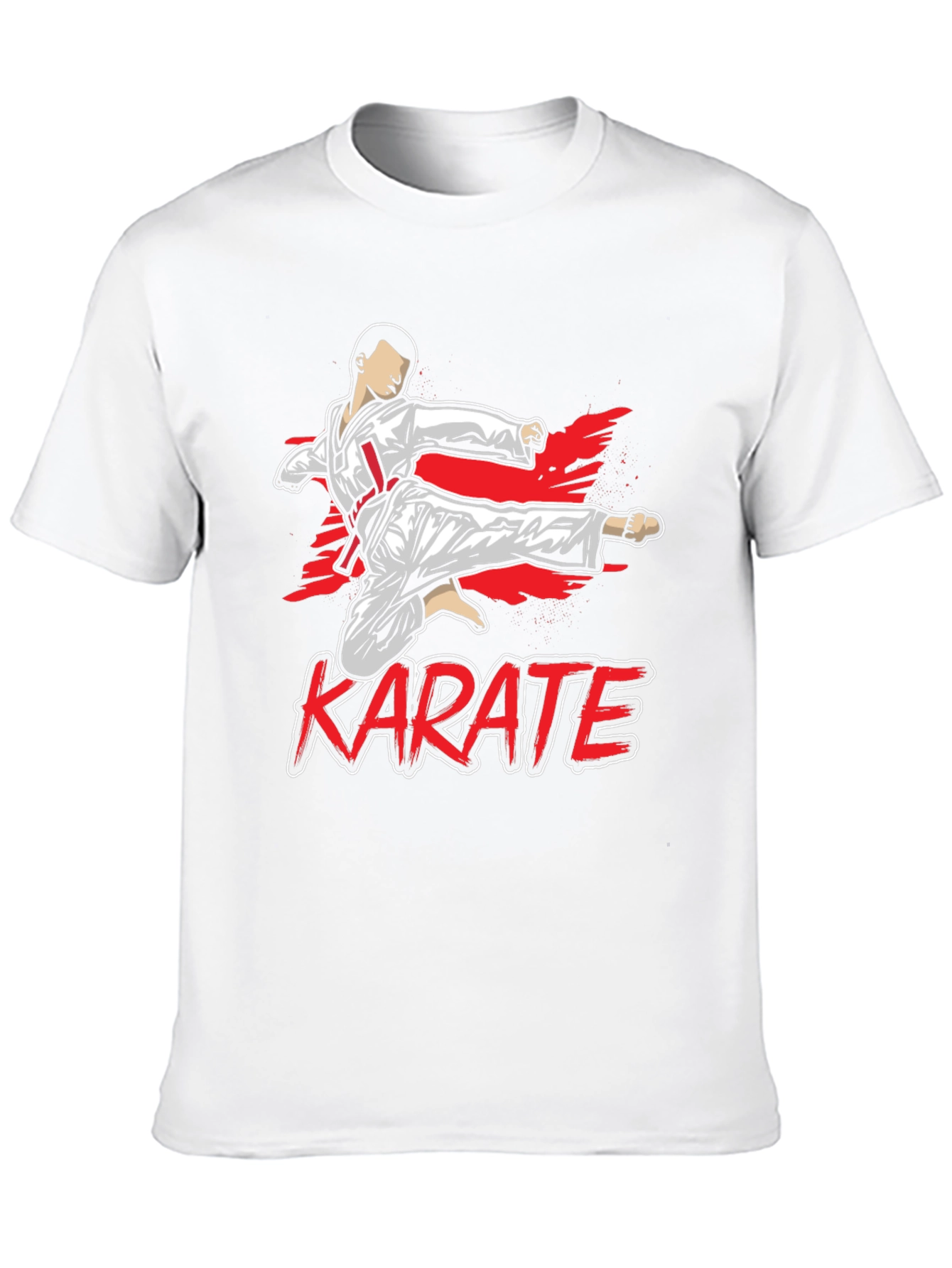 Black Karate Kick Graphic T-Shirt - Martial Arts Tee view 10