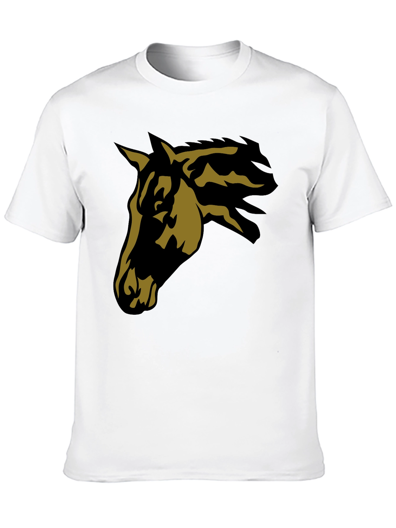 Black Black Horse Graphic Tee - Stylish Men's Casual T-Shirt view 10