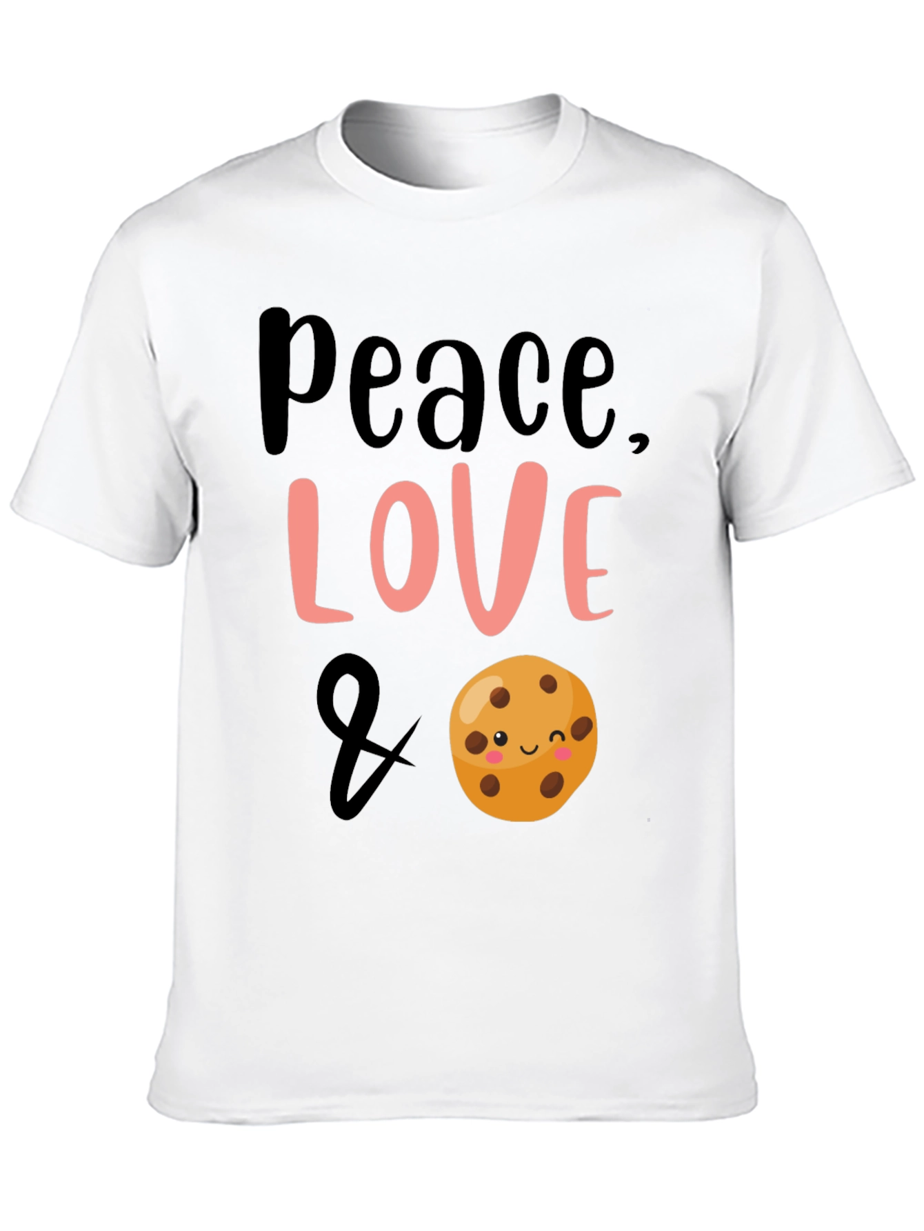 Black Peace, Love & Cookies Black Graphic Tee view 10