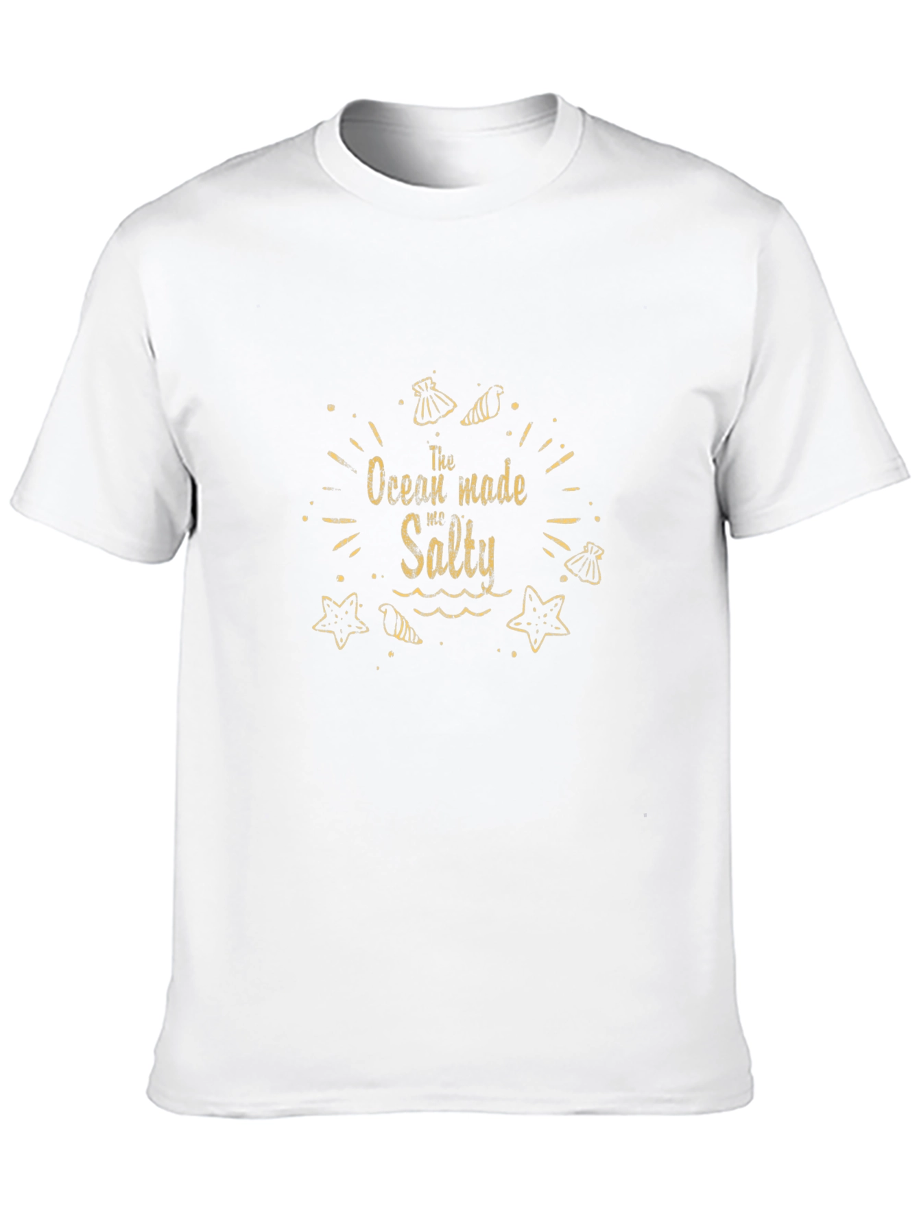 Black Ocean Made Me Salty Graphic T-Shirt view 10