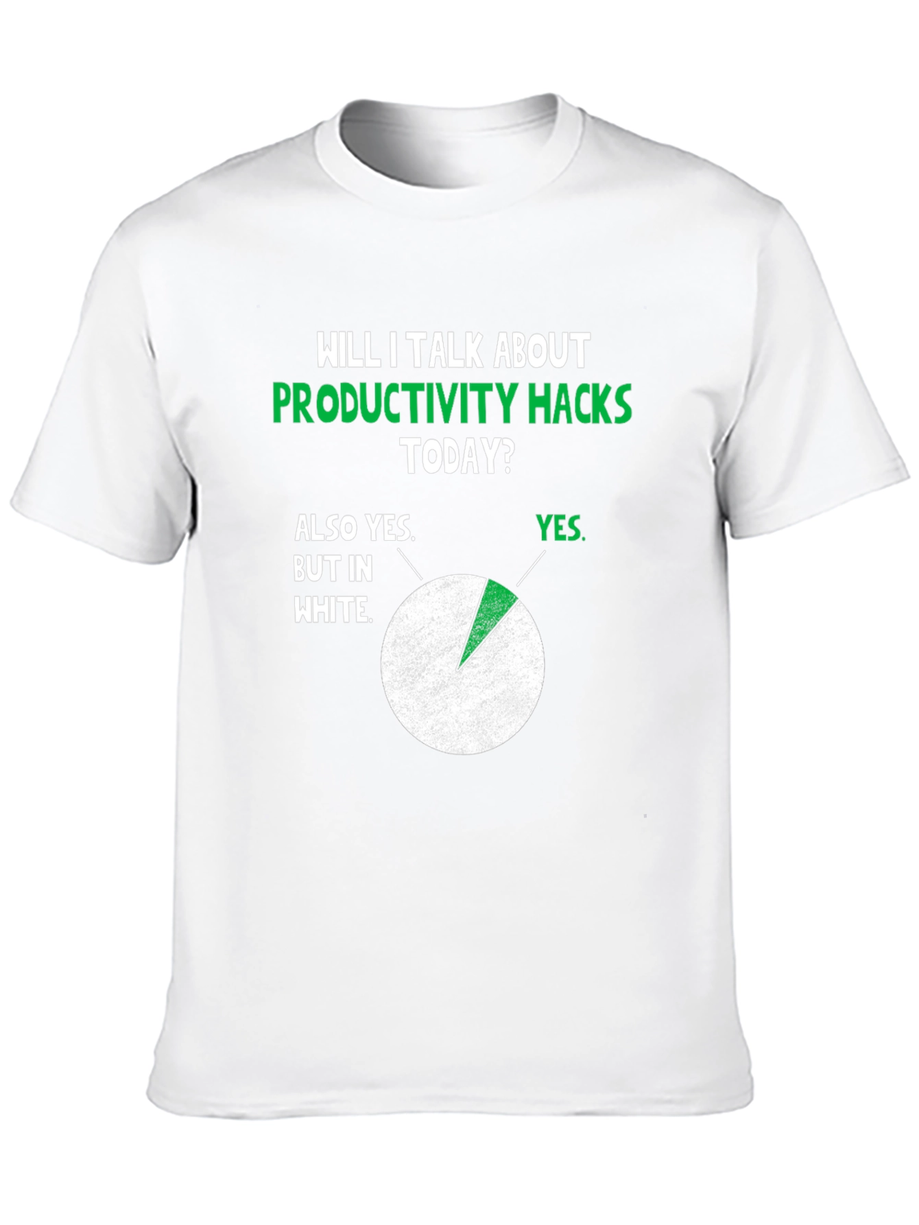 Black Productivity Hacks T-Shirt - Funny Graphic Tee for Work view 10