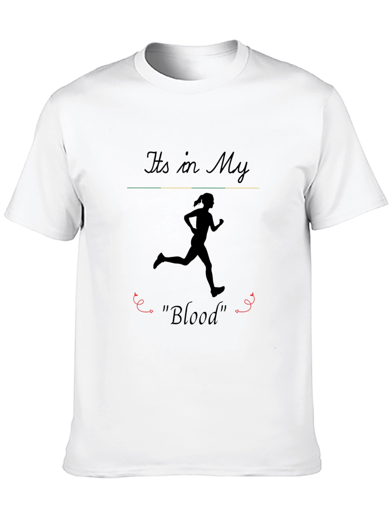 Black Running Is In My Blood T-Shirt view 10