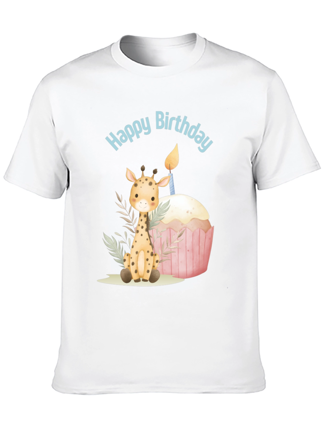 Black Giraffe Birthday Tee view 10