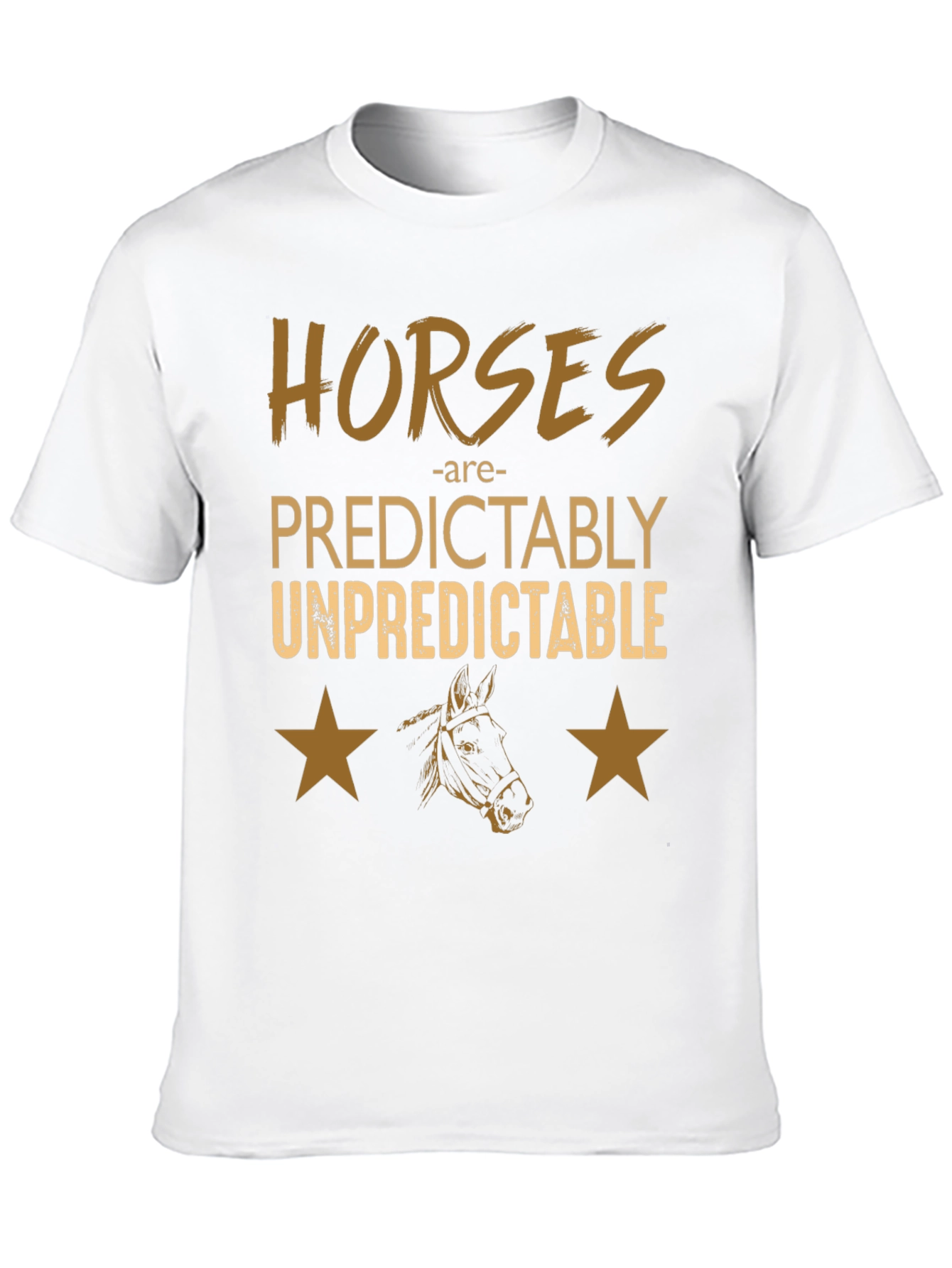 Black Horses Predictably Unpredictable Graphic Tee view 10