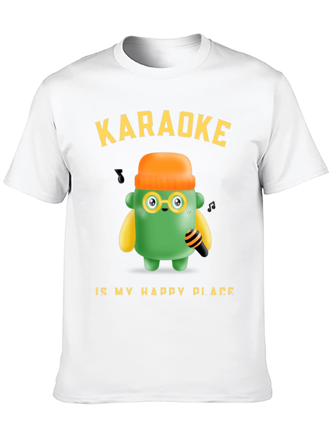Black Karaoke My Happy Place T-Shirt Fun Graphic Tee view 10