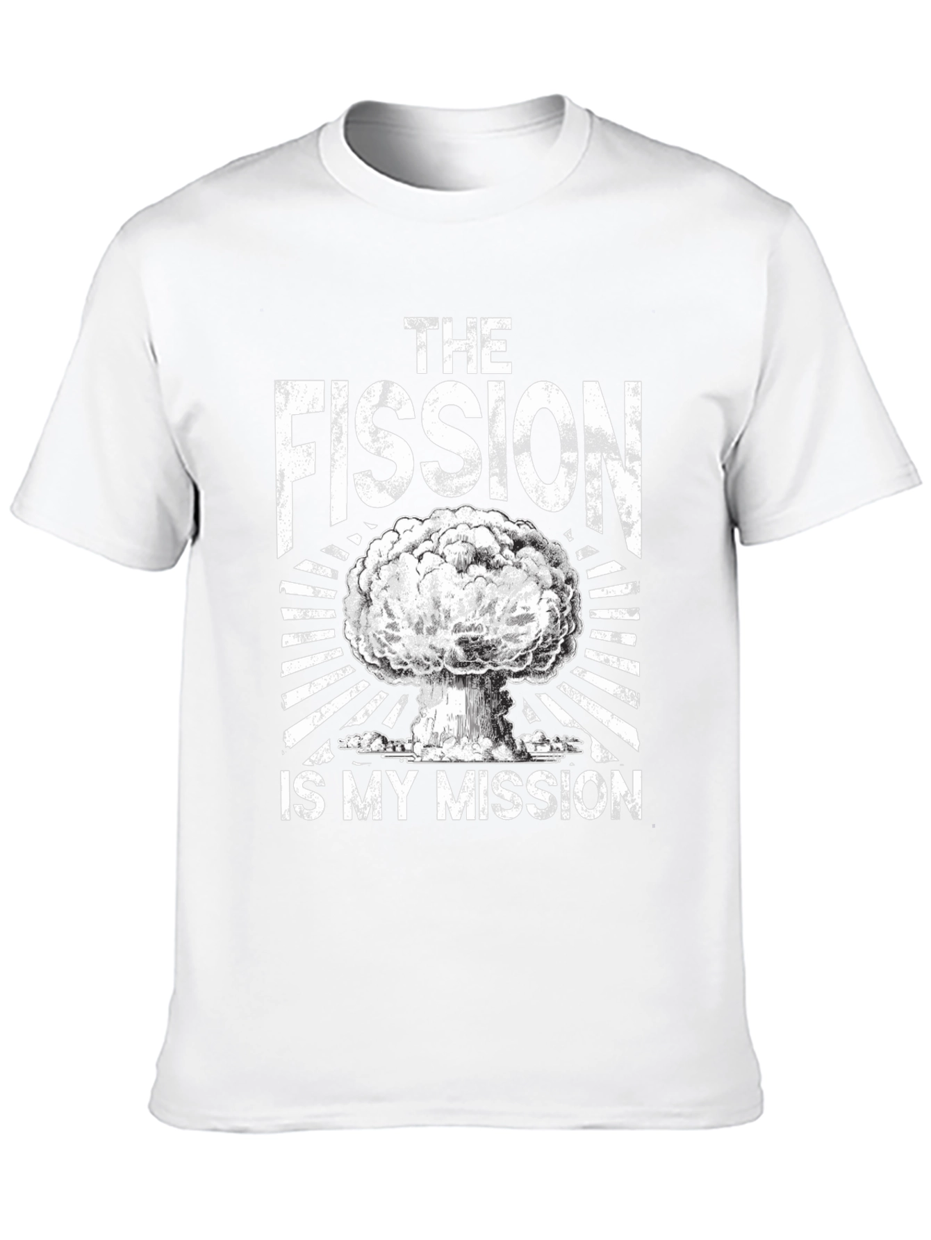 Black The Fission Is My Mission T-Shirt - Nuclear Physics Humor view 10