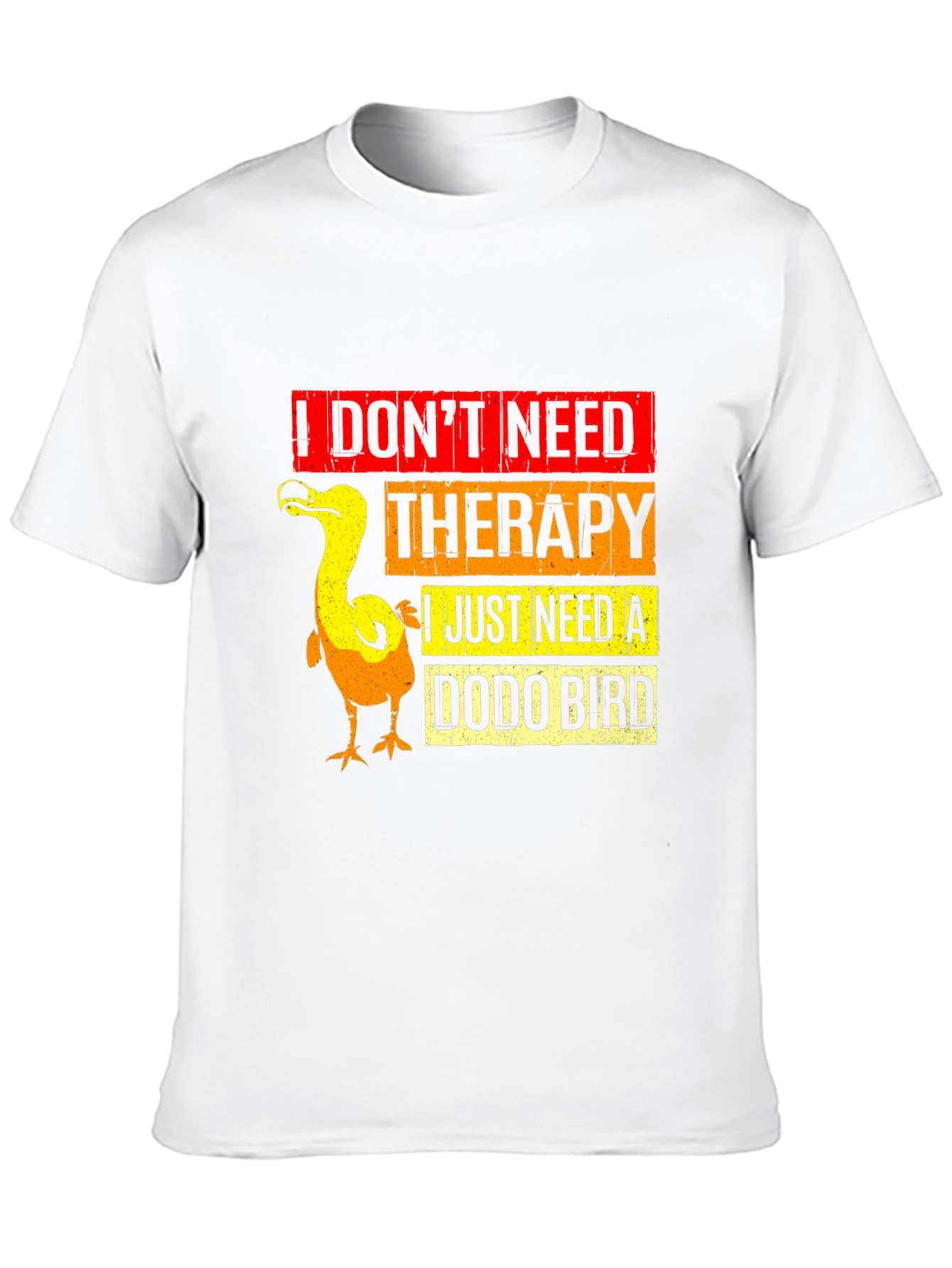 Black Dodo Bird Therapy T-Shirt, Funny Graphic Tee view 10