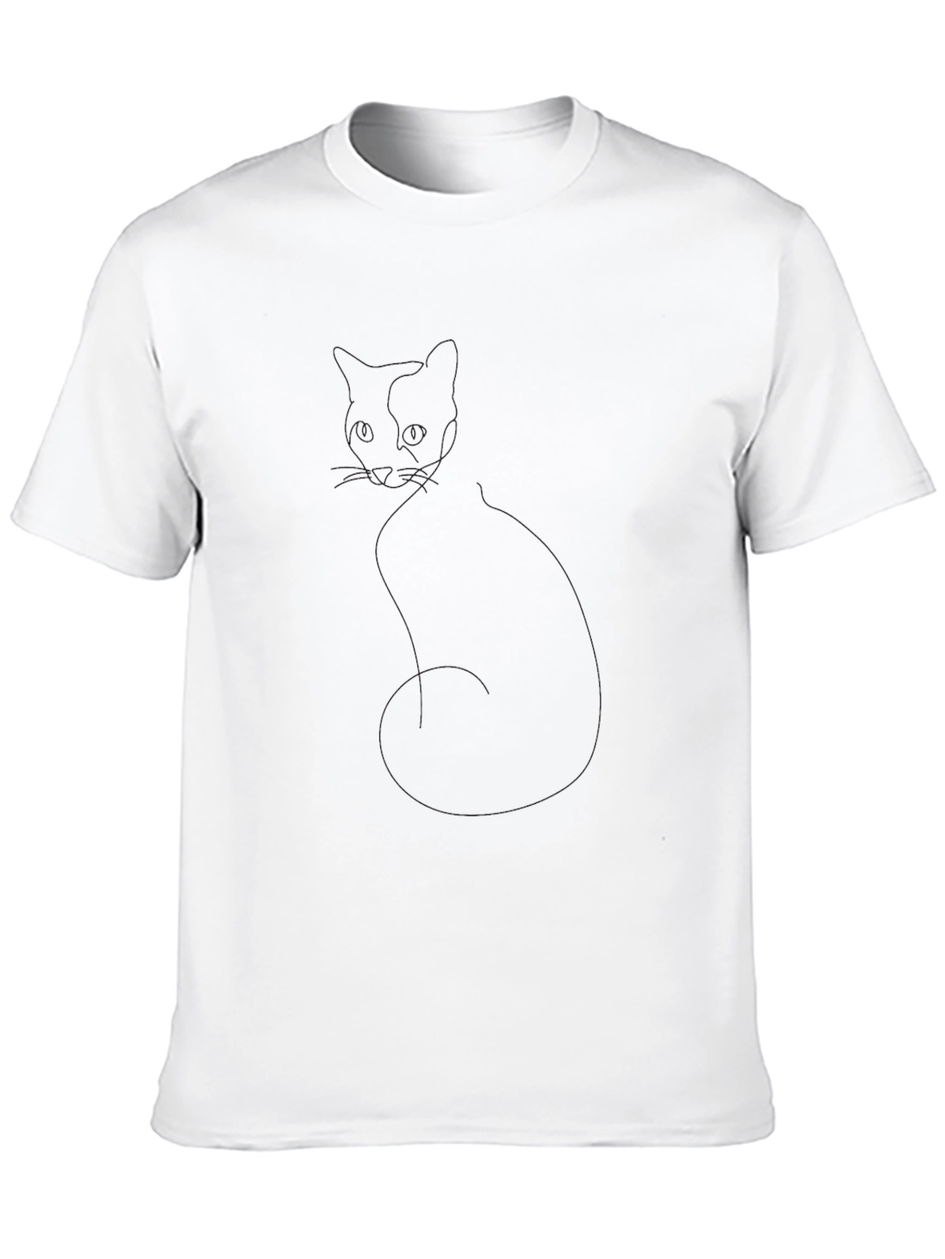 Men's Solid Black Casual T-Shirt - 10
