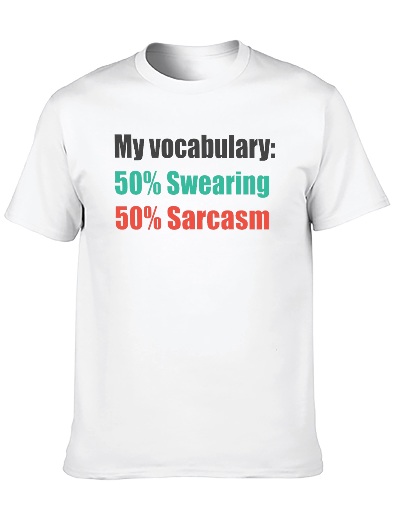 Black Funny Vocabulary Swearing Sarcasm Graphic Tee view 10