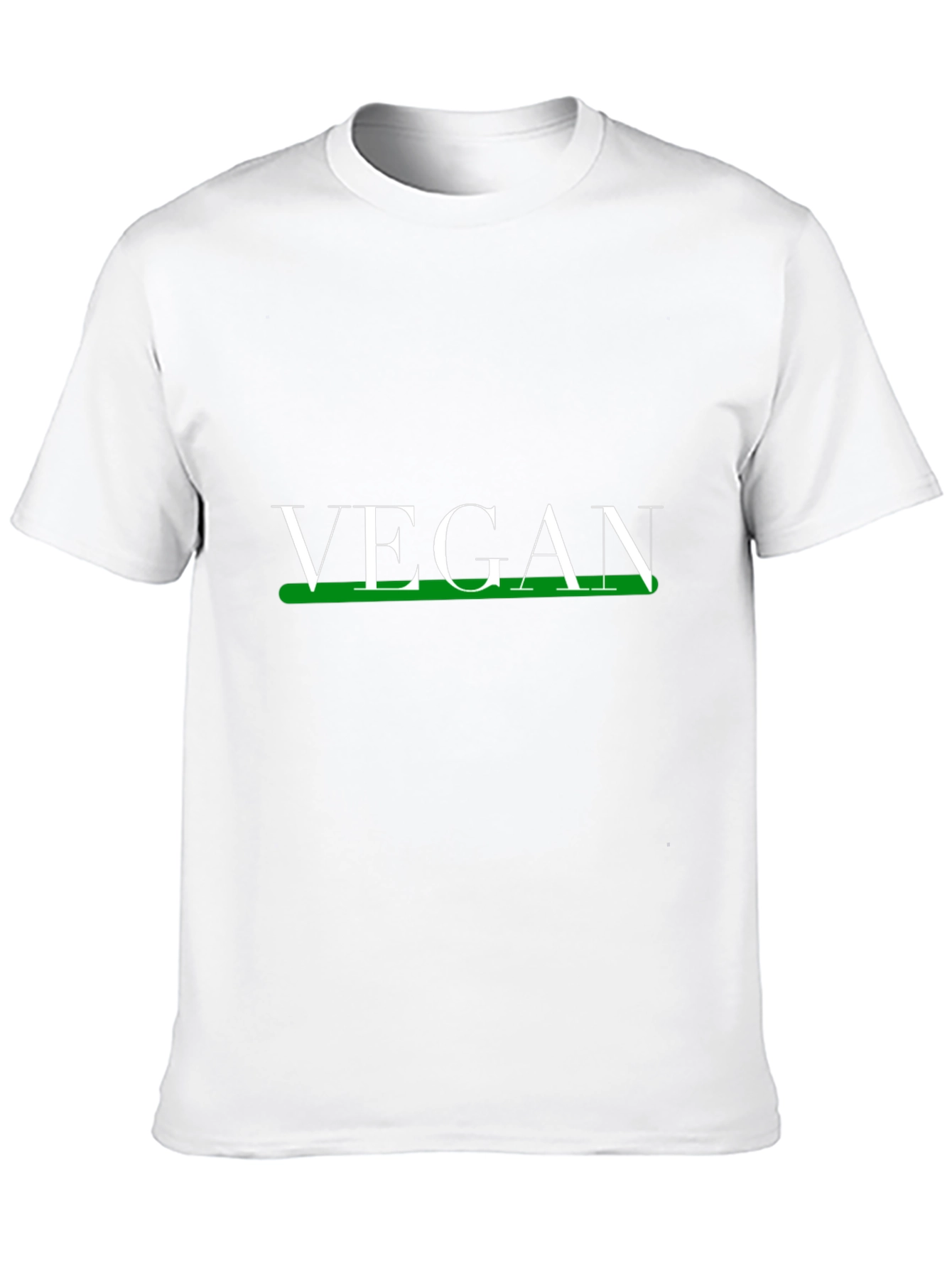 Black Vegan Graphic Tee - Black Cotton Blend view 10