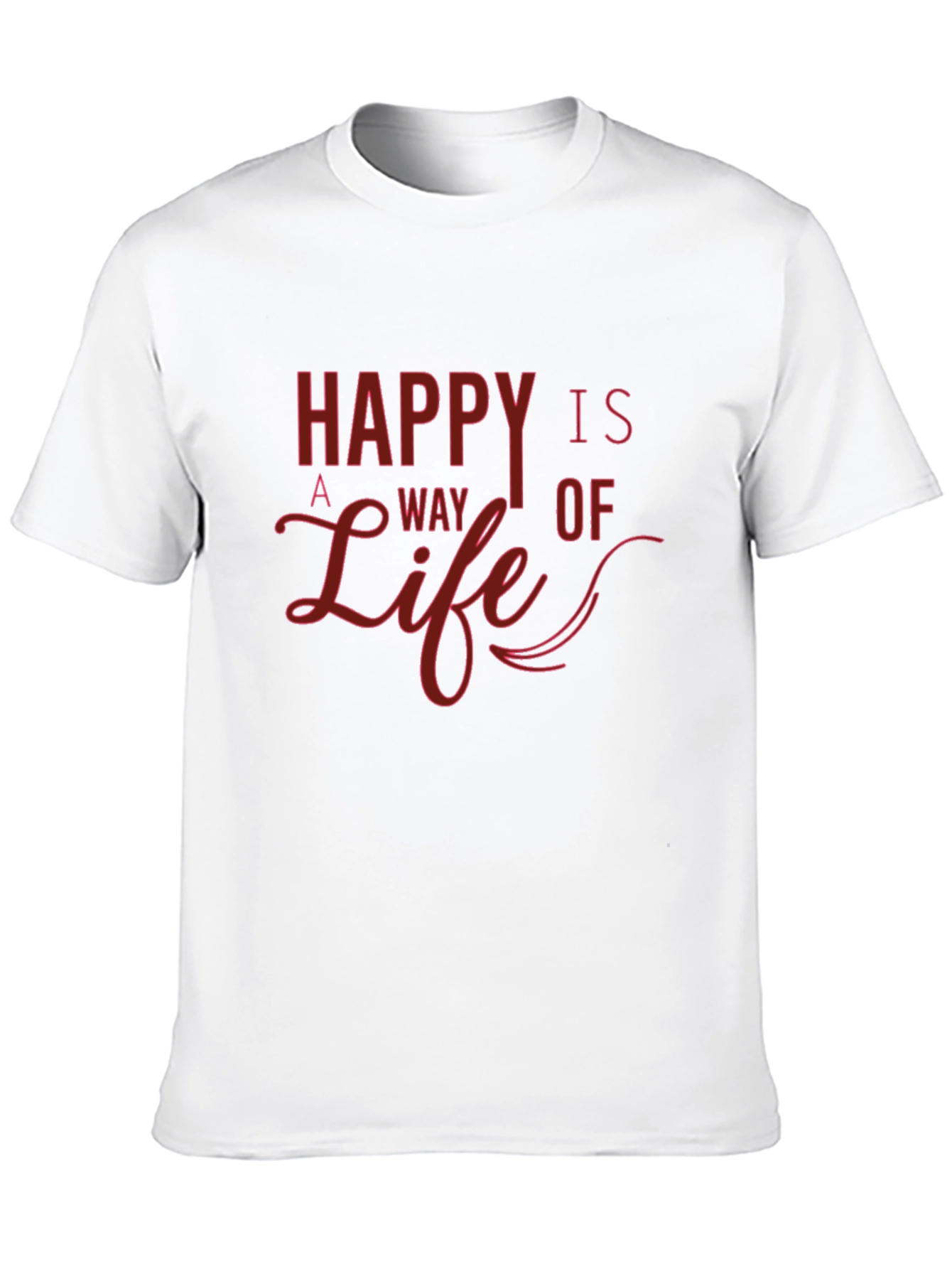Black Happy is a Way of Life Graphic T-Shirt view 10