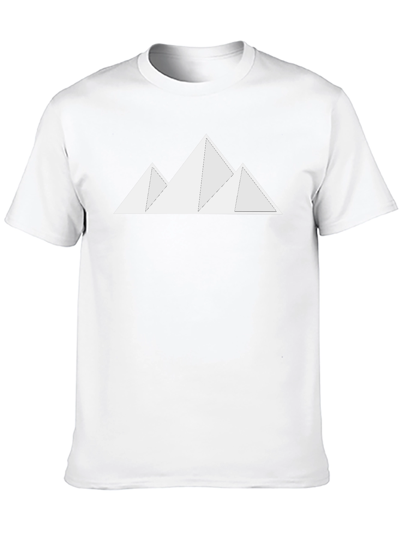 Black Minimalist Mountain Graphic Black T-Shirt view 10