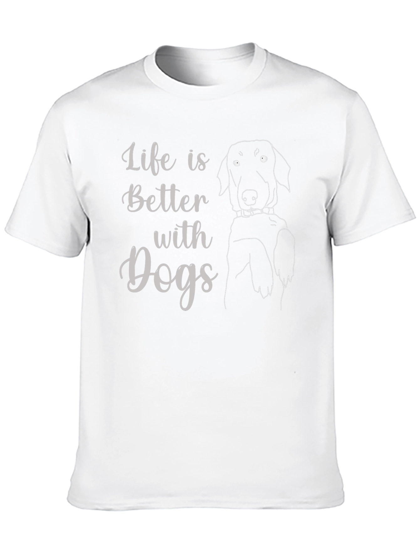 Black Life is Better with Dogs Black T-Shirt view 10