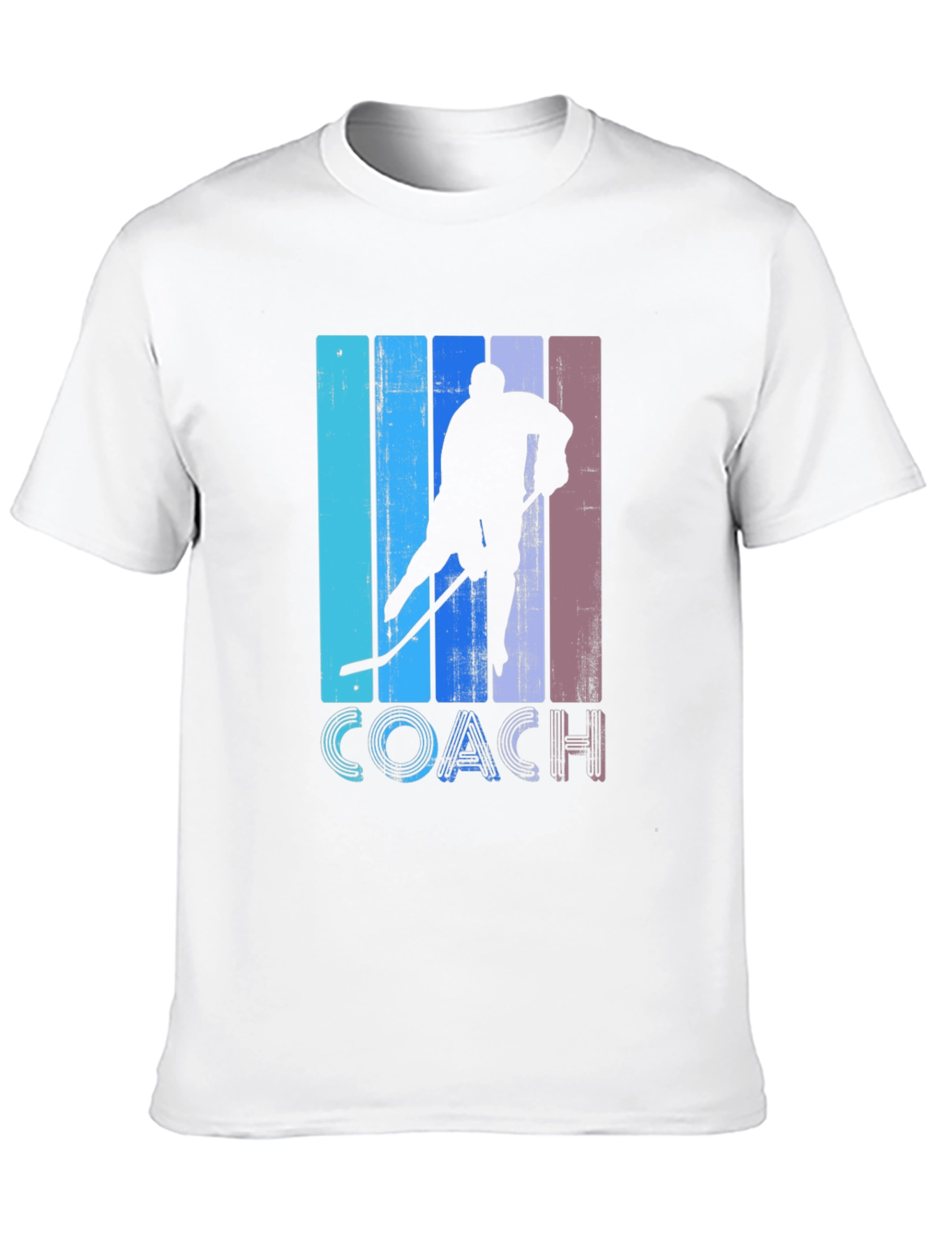 Black Hockey Coach Retro T-Shirt view 10