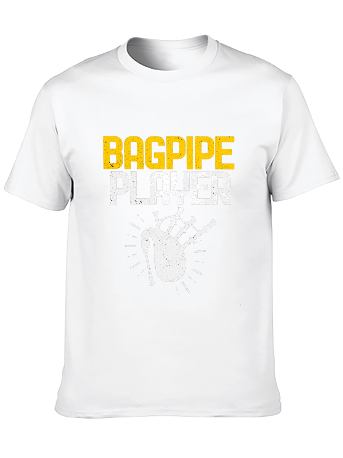 Black Bagpipe Player Graphic T-Shirt - Musician Tee view 10