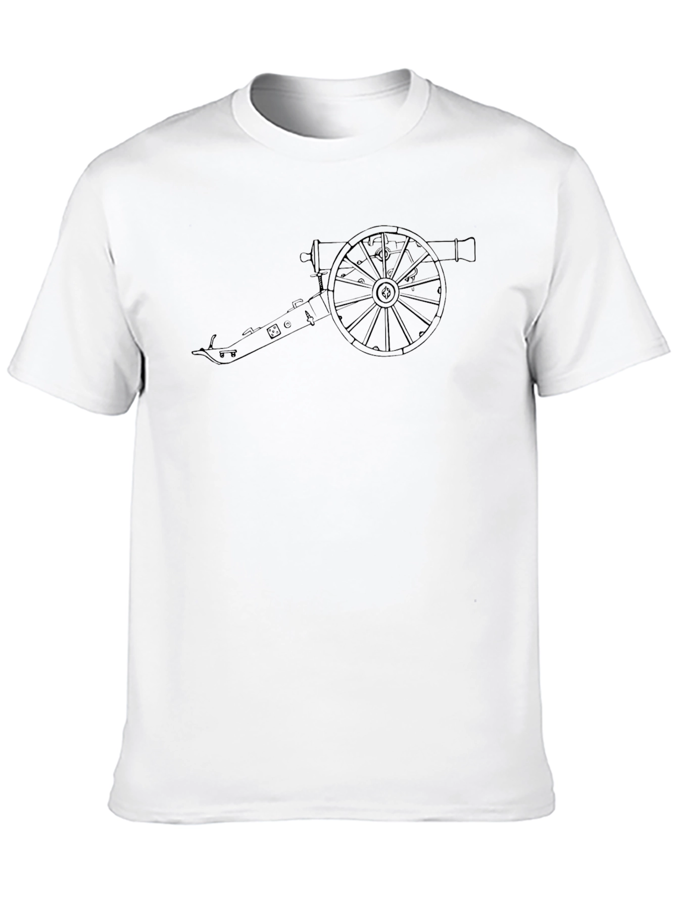 Black Cannon Graphic Tee - Black Cotton Blend view 10