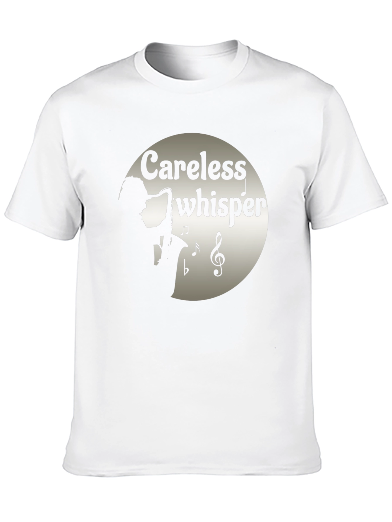 Black Careless Whisper Saxophone T-Shirt view 10