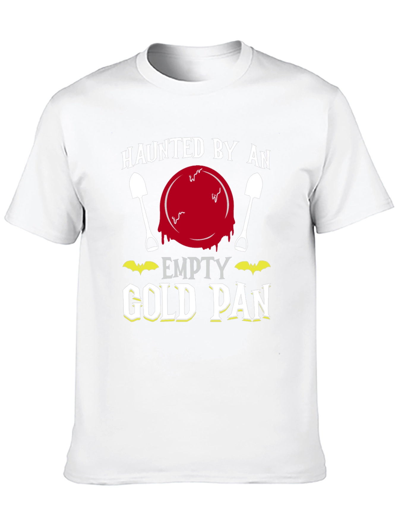 Black Haunted Empty Gold Pan Funny T-Shirt view 10