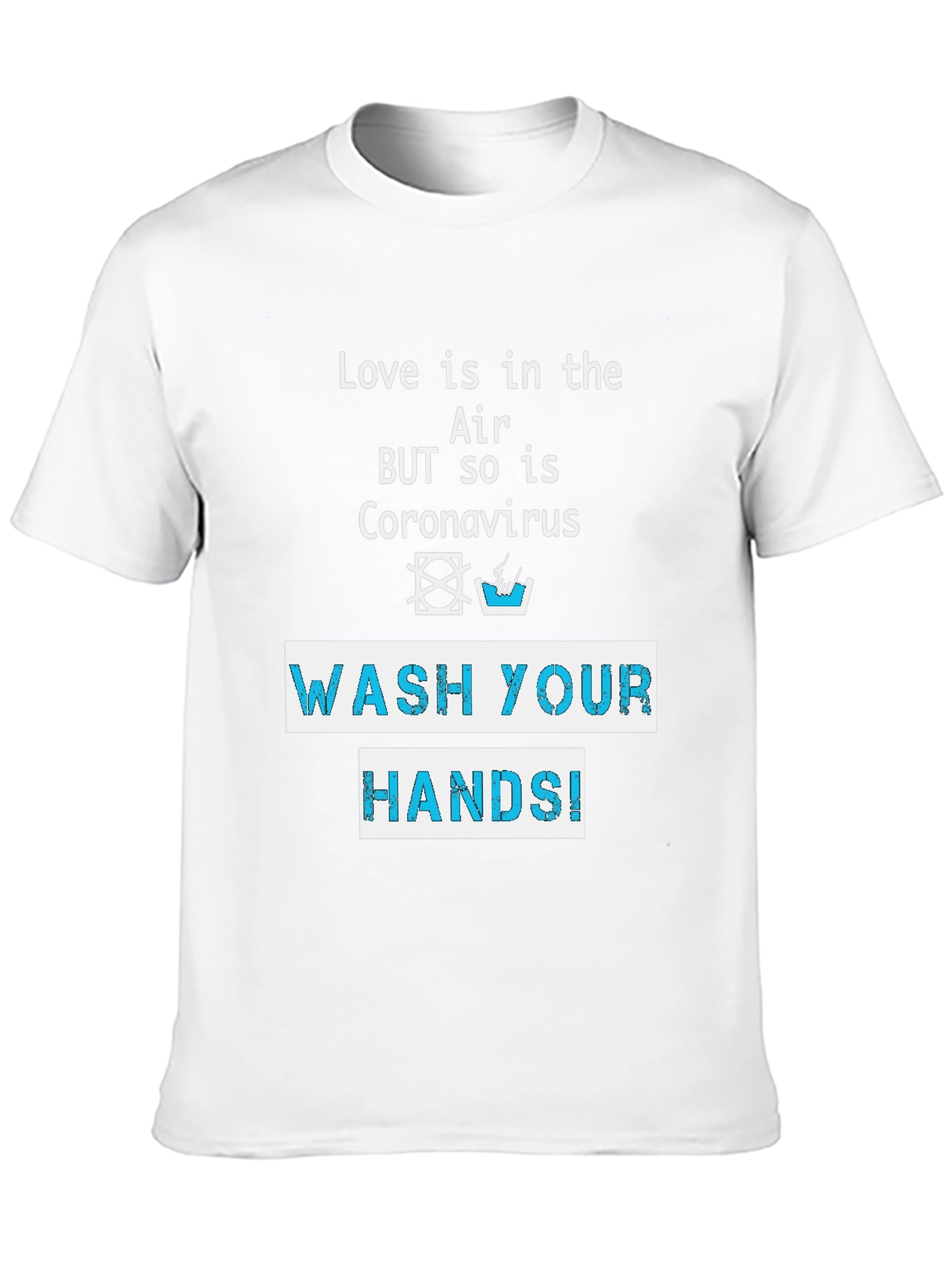 Black Wash Your Hands T-Shirt - Coronavirus Awareness view 10
