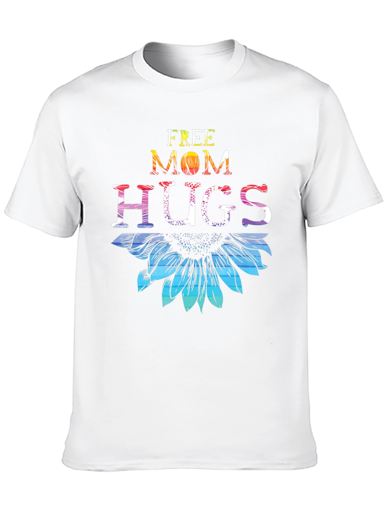 Black Free Mom Hugs Sunflower T-Shirt view 10