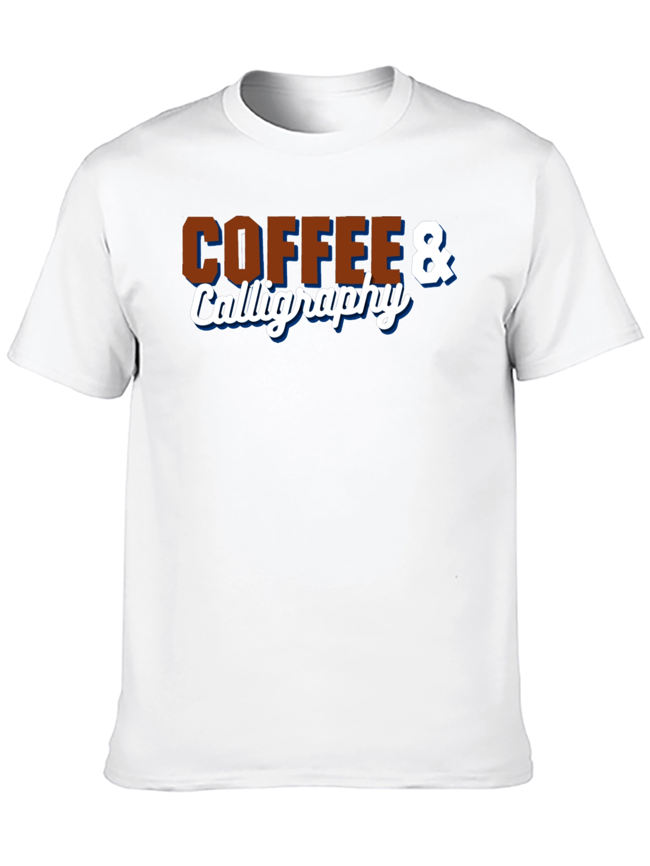 Black Coffee & Calligraphy Graphic T-Shirt view 10