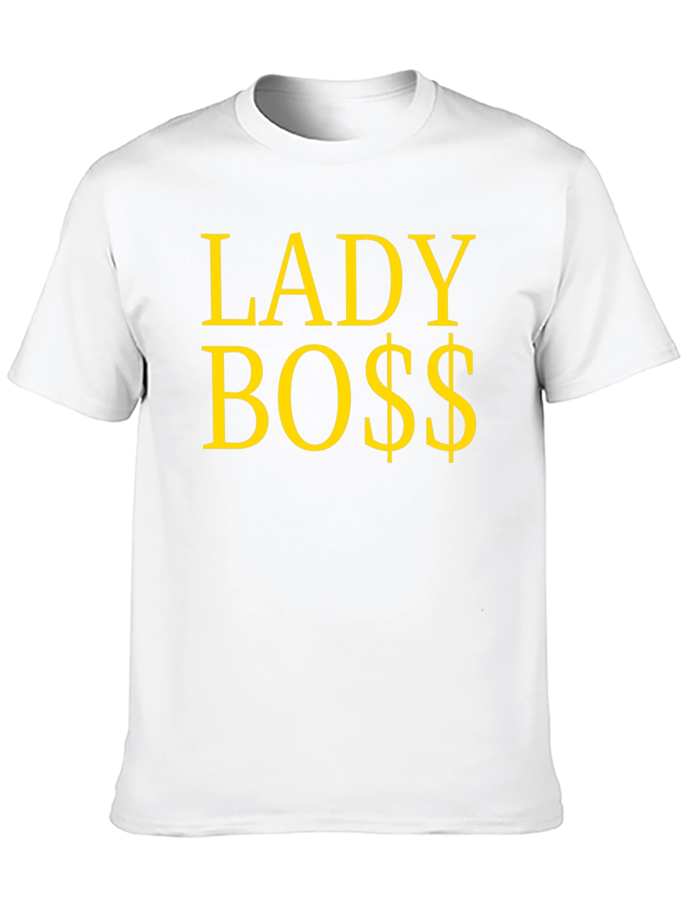 Lady Boss Graphic T-Shirt - Black Cotton Tee - 10