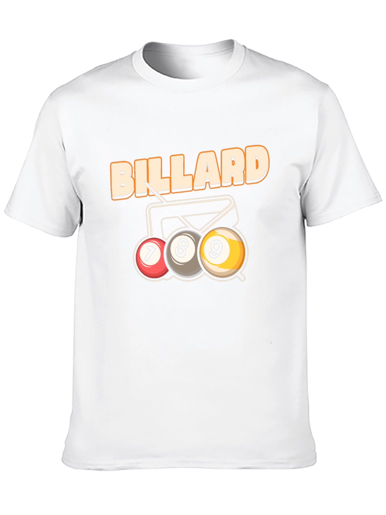 Black Billiard T-Shirt - 7, 8, 9 Ball Design view 10