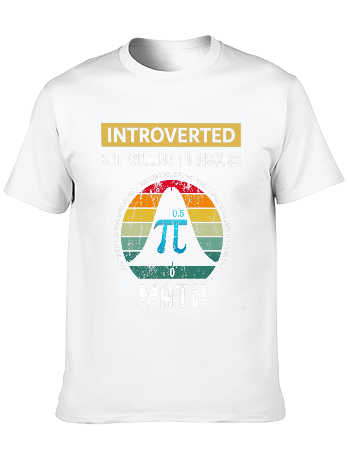 Black Introverted Math T-Shirt view 10