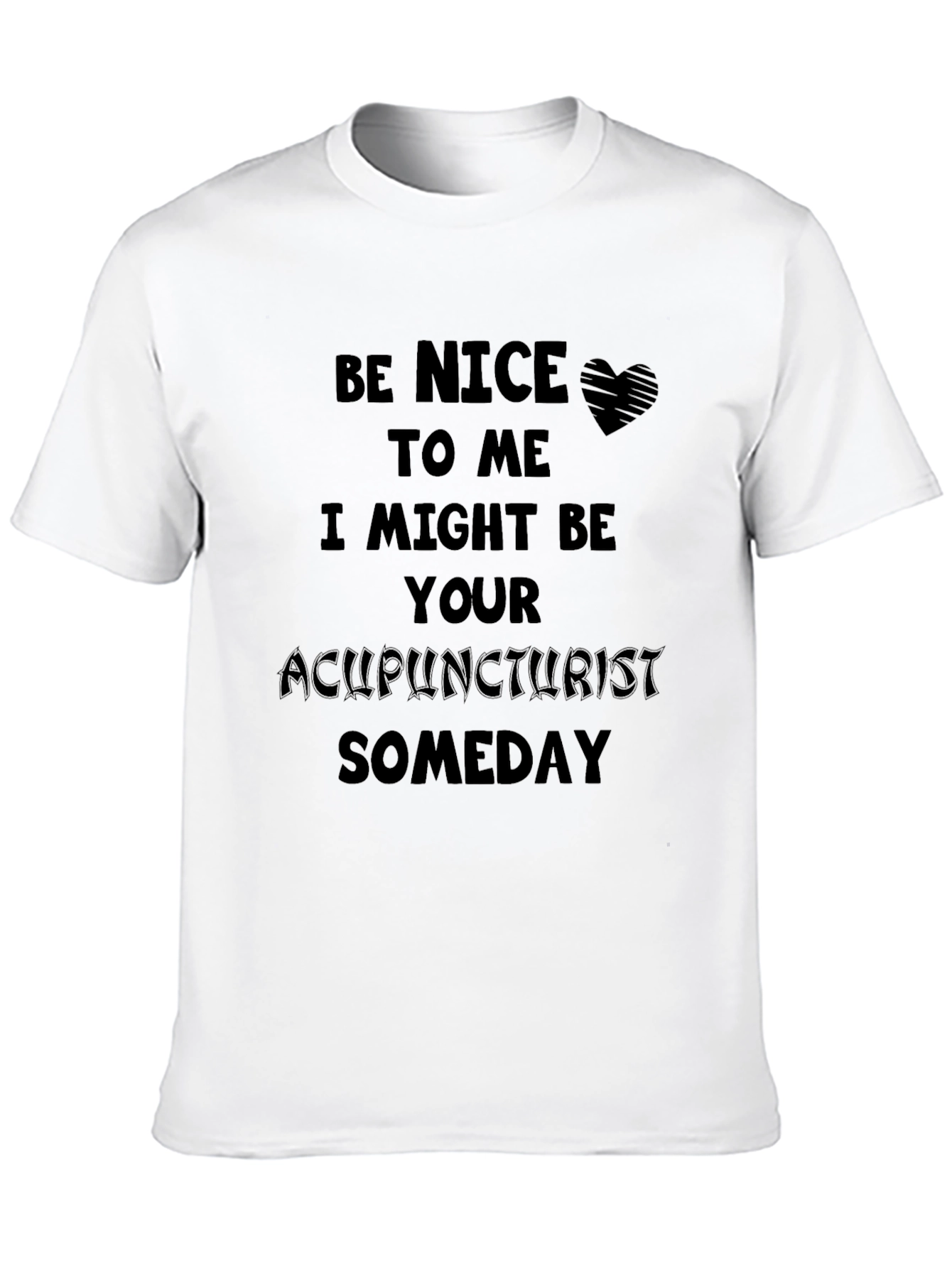 Black Acupuncturist Someday T-Shirt - Black view 10