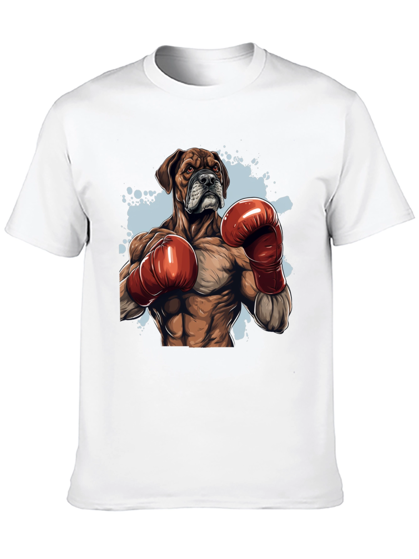 Black Boxer Dog Boxing T-Shirt - Unique Graphic Tee view 10