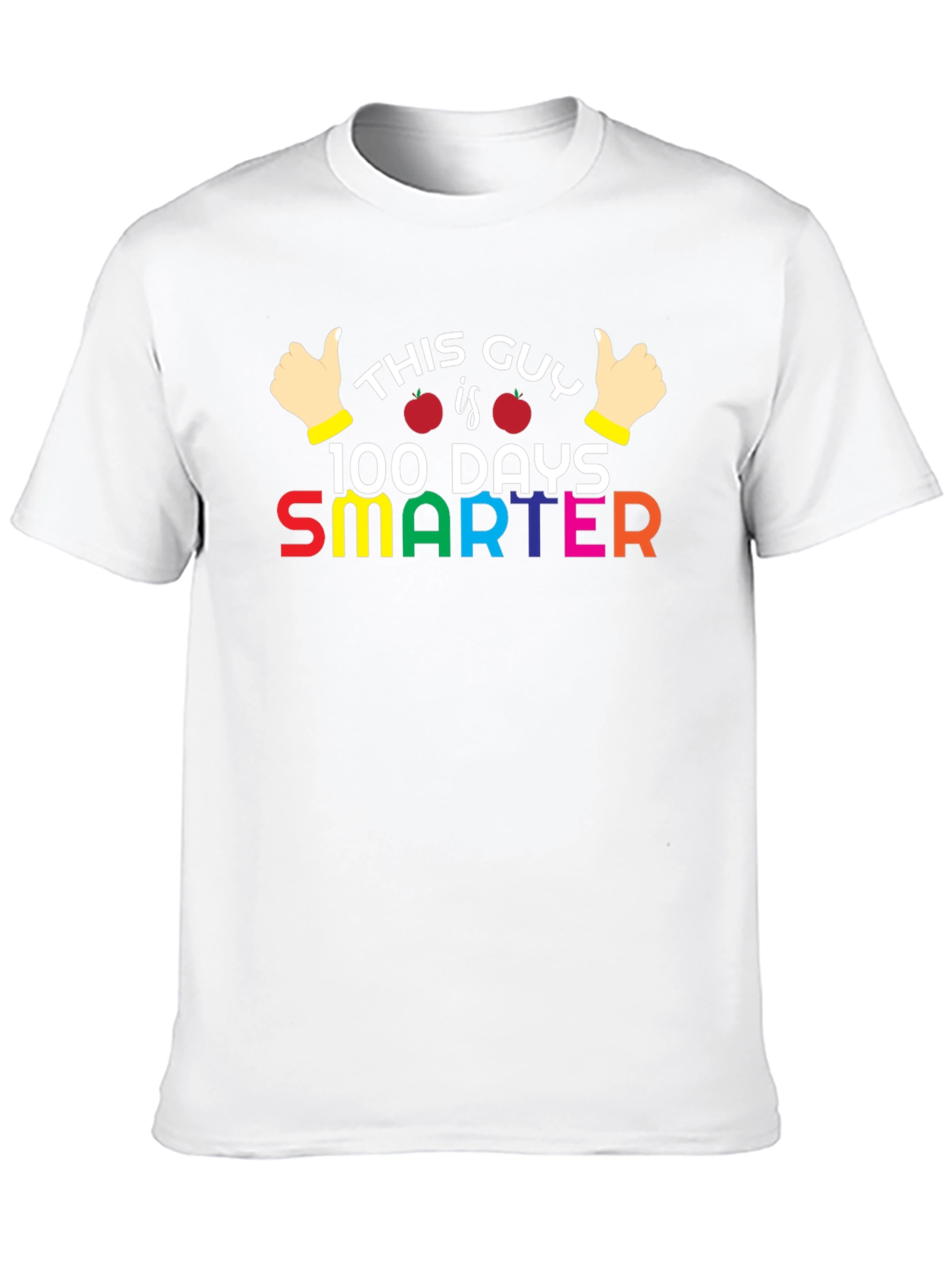 Black 100 Days Smarter T-Shirt - Teacher & Student Apparel view 10