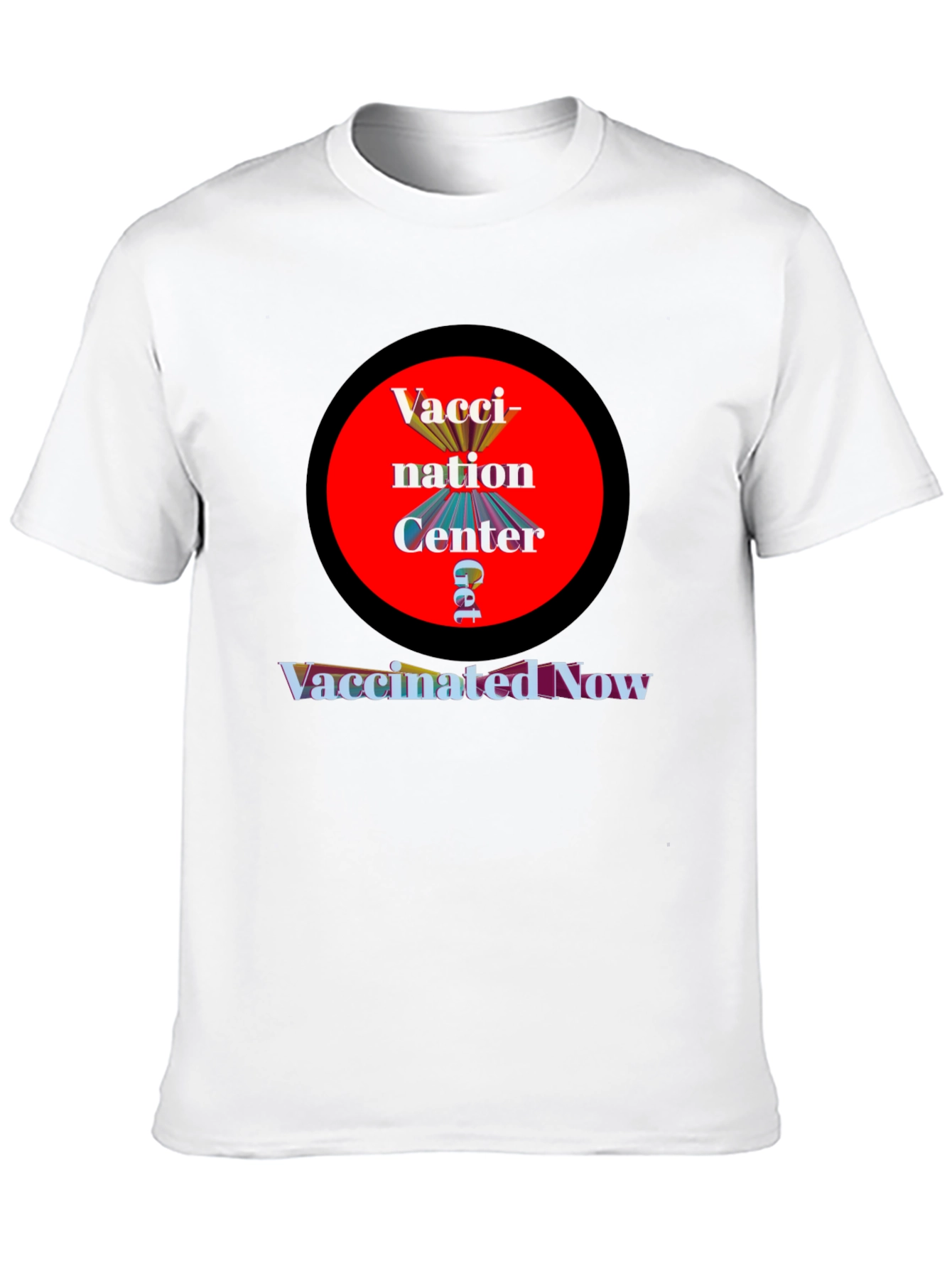 Black Vaccination Center T-Shirt - Get Vaccinated Now view 10