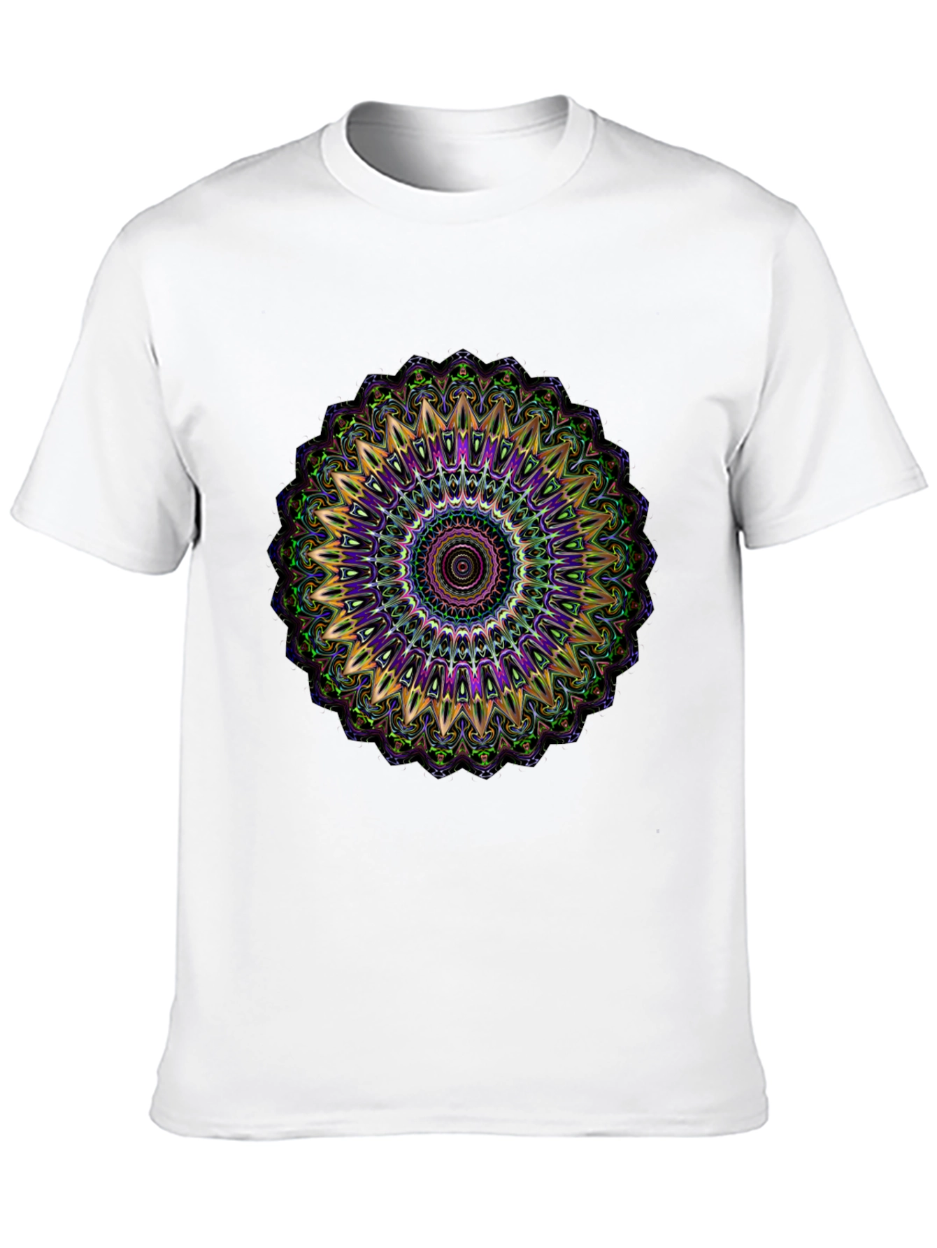 Black Mandala Graphic Tee - Black Cotton Blend view 10