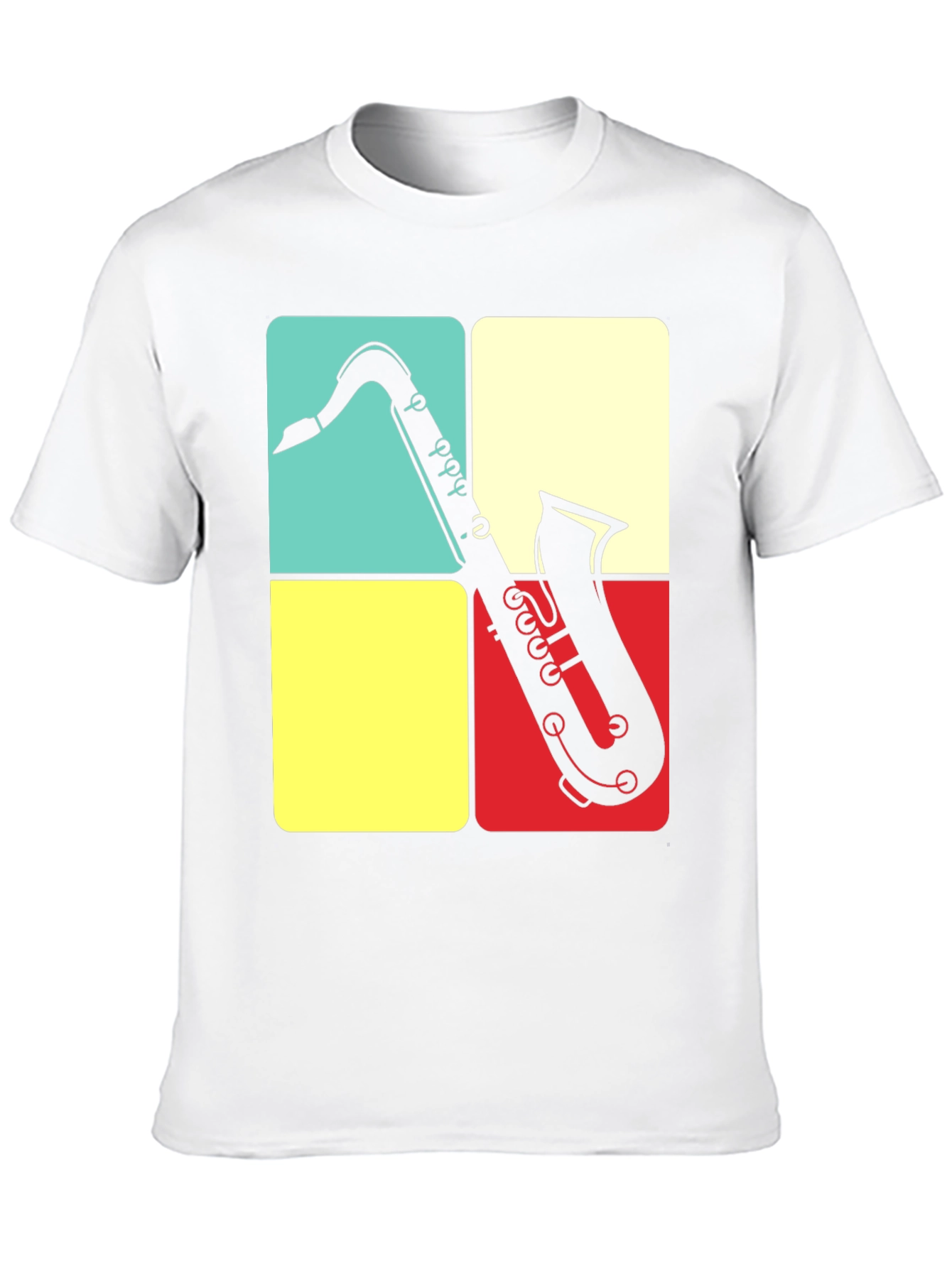 Black Saxophone Graphic Tee | Retro Musical Shirt view 10